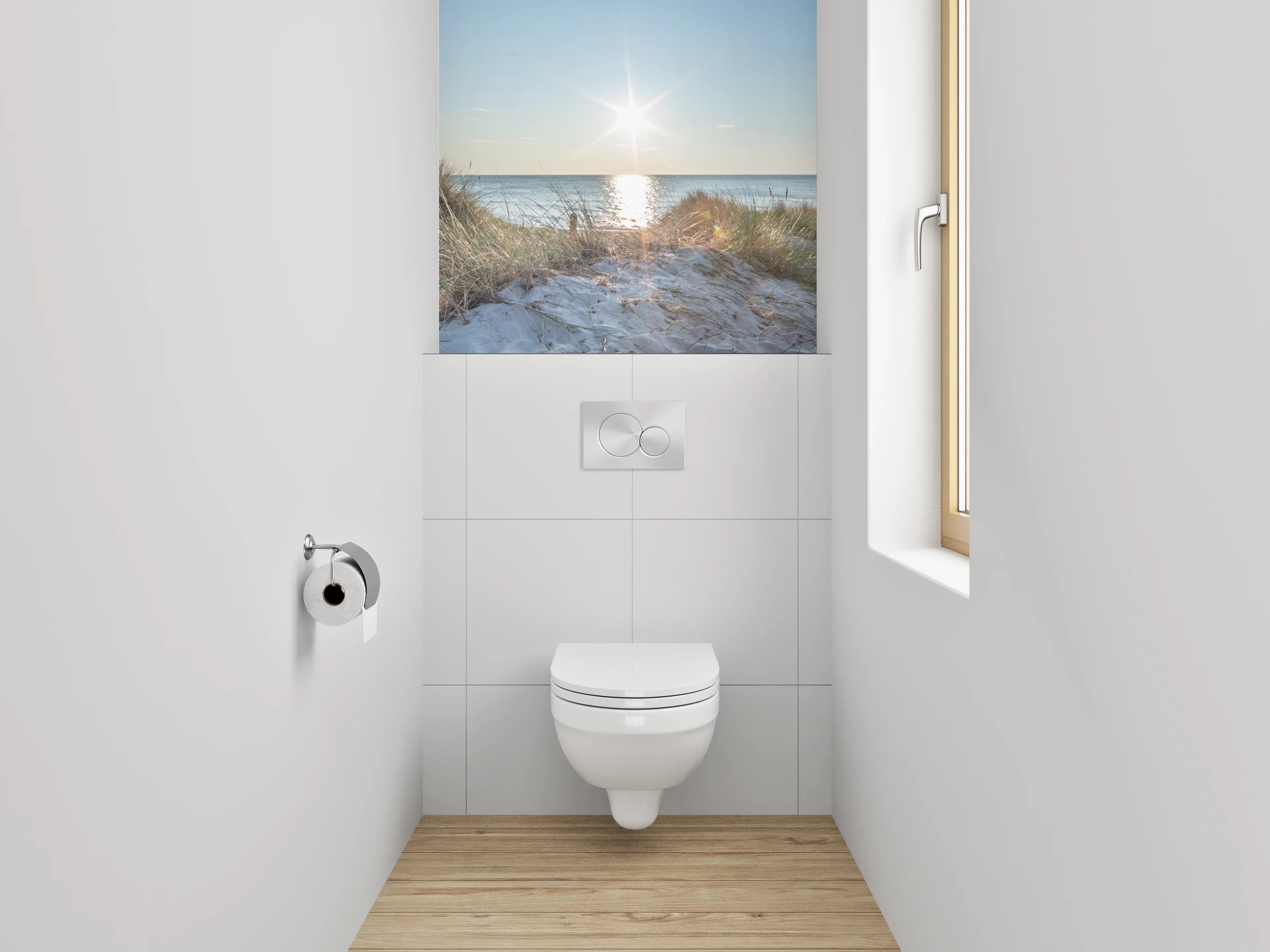 WC-Rückwand - Strand & Dünen Sonnenaufgang