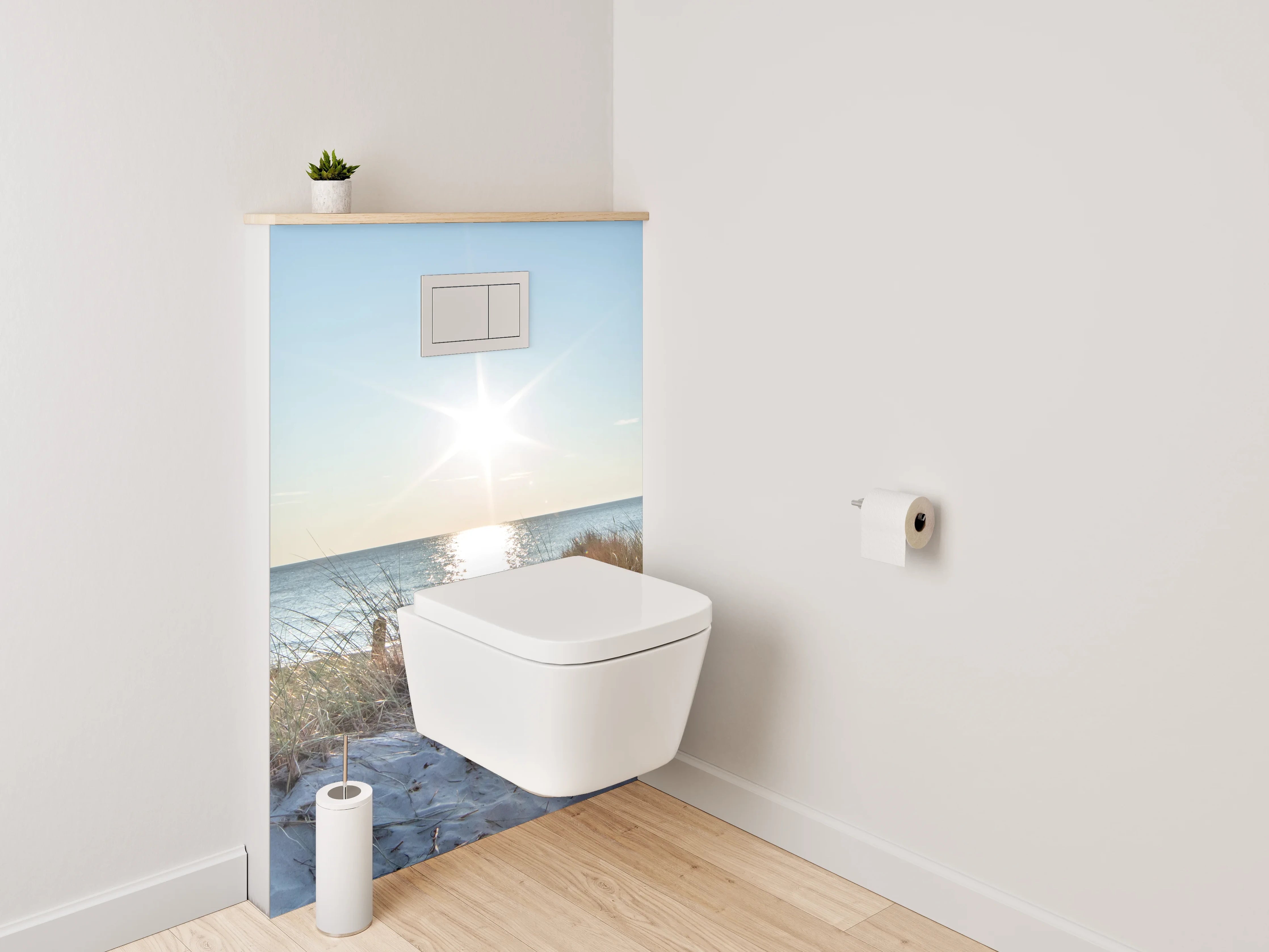 WC-Rückwand - Strand & Dünen Sonnenaufgang