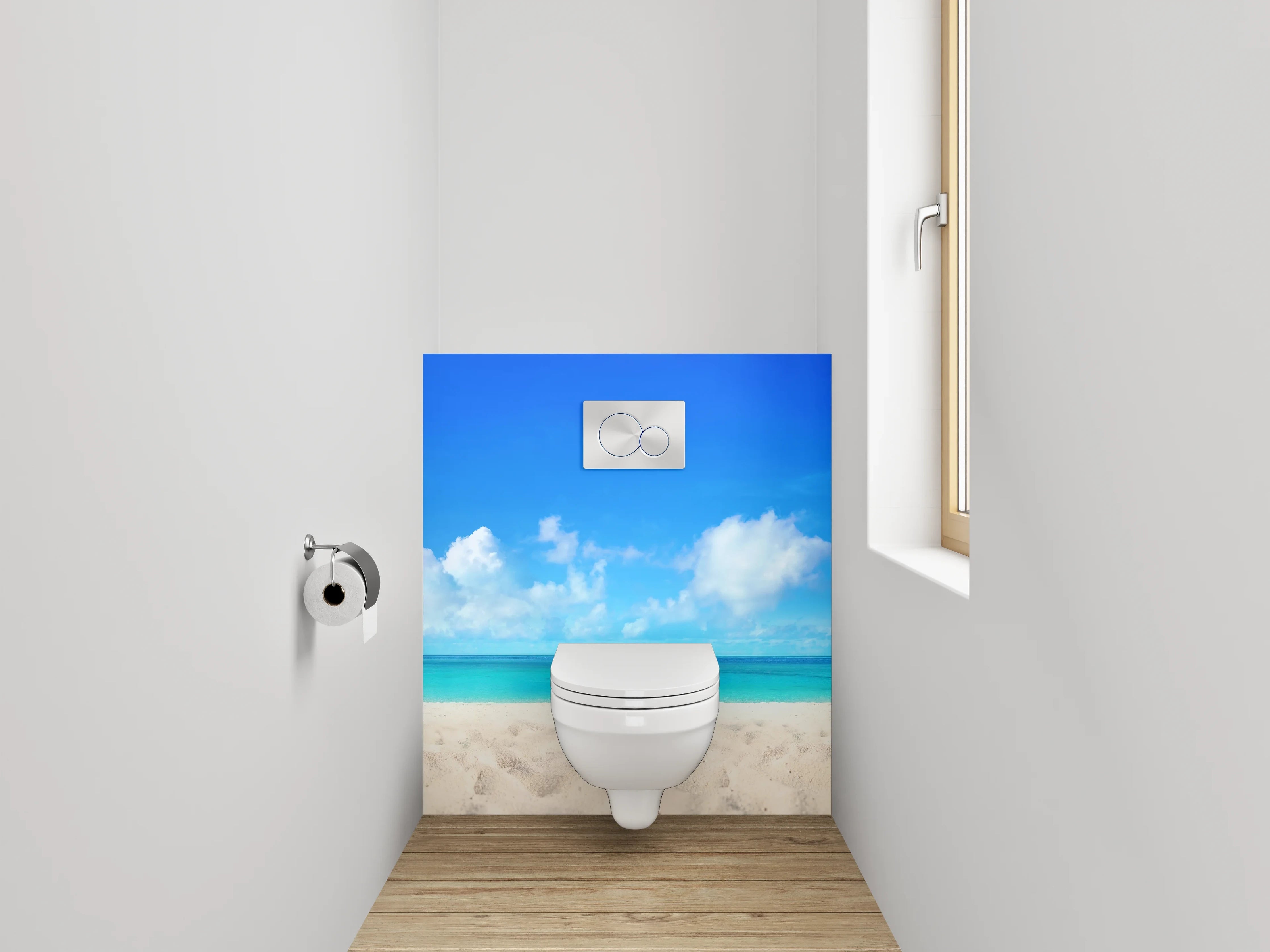 WC-Rückwand - Strand und Meer Panoramabild