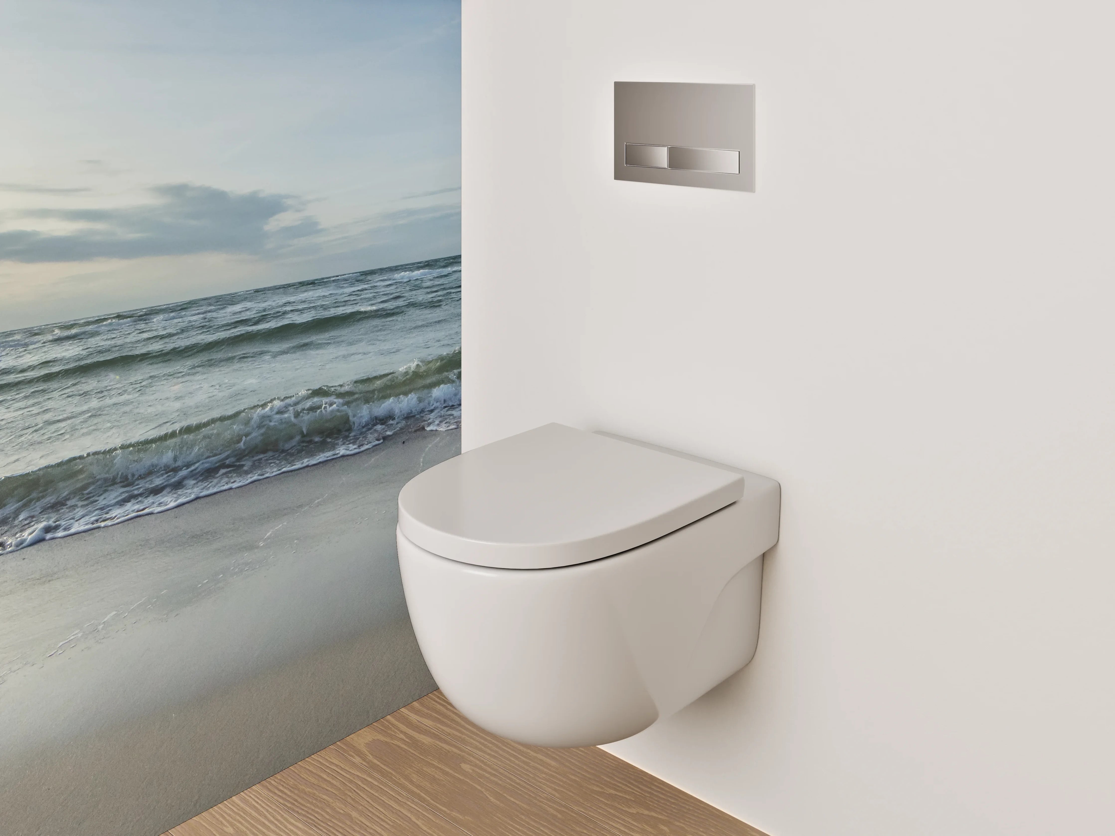 WC-Rückwand - Strand und Meer Sonnenuntergang