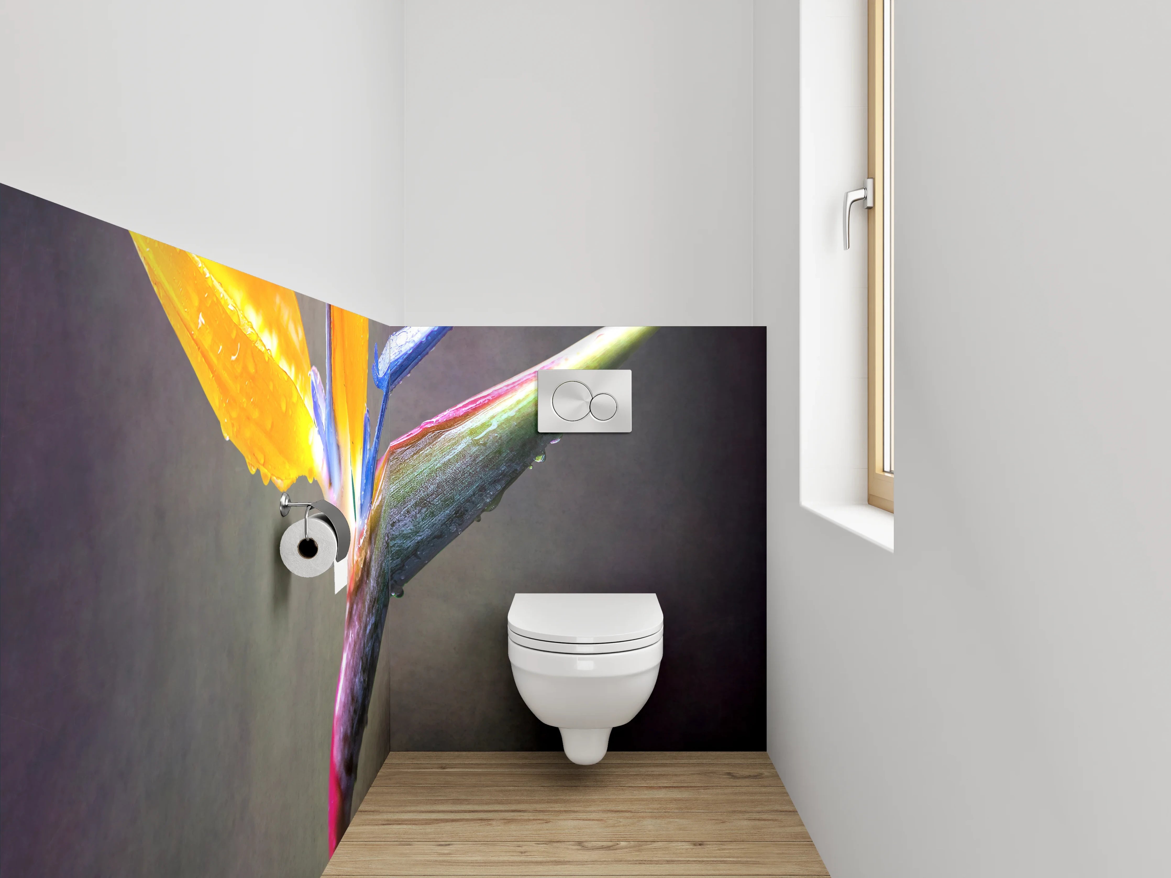 WC-Rückwand - Strelitzienblüte Tropisch Blume Foto