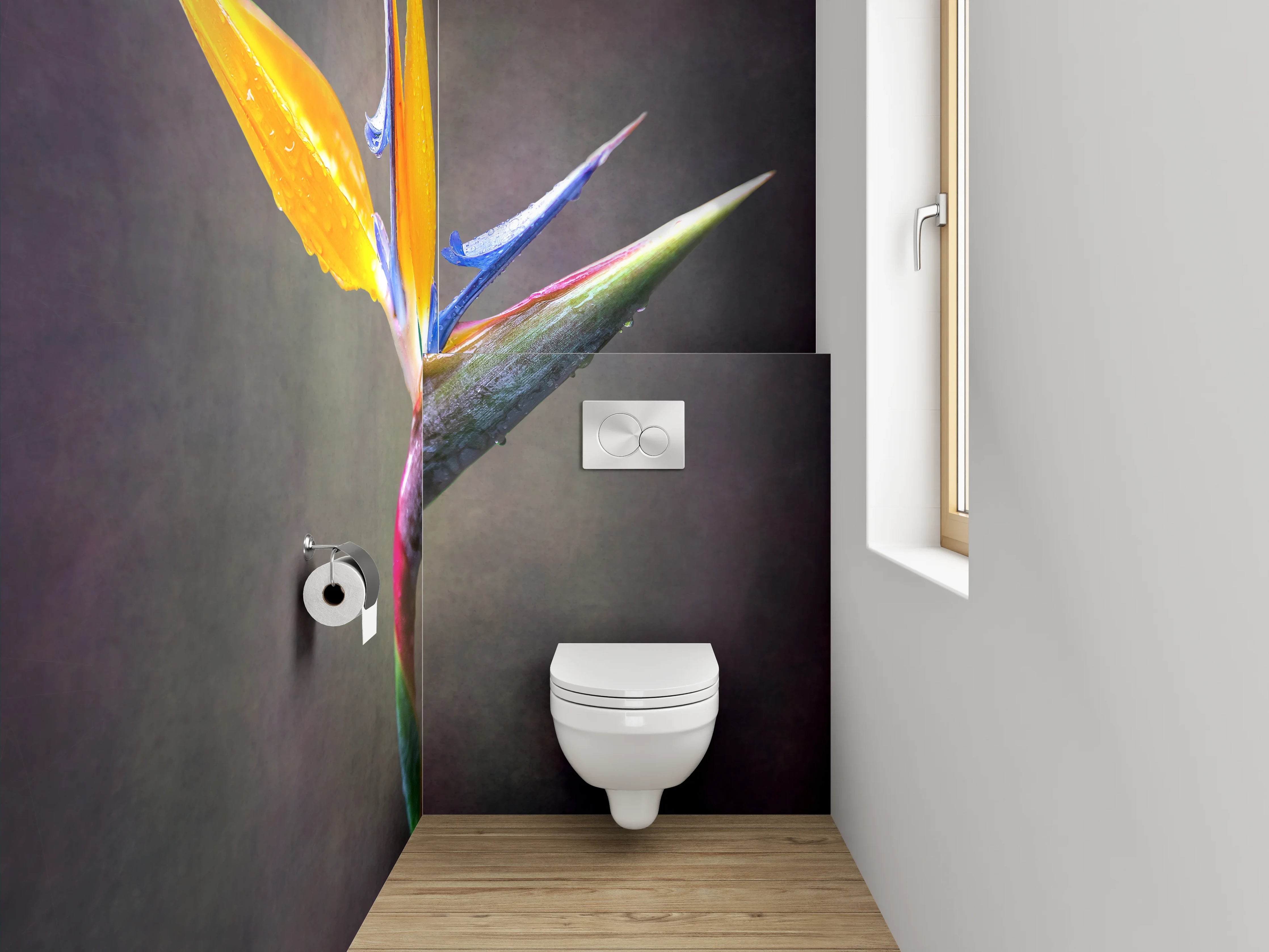 WC-Rückwand - Strelitzienblüte Tropisch Blume Foto
