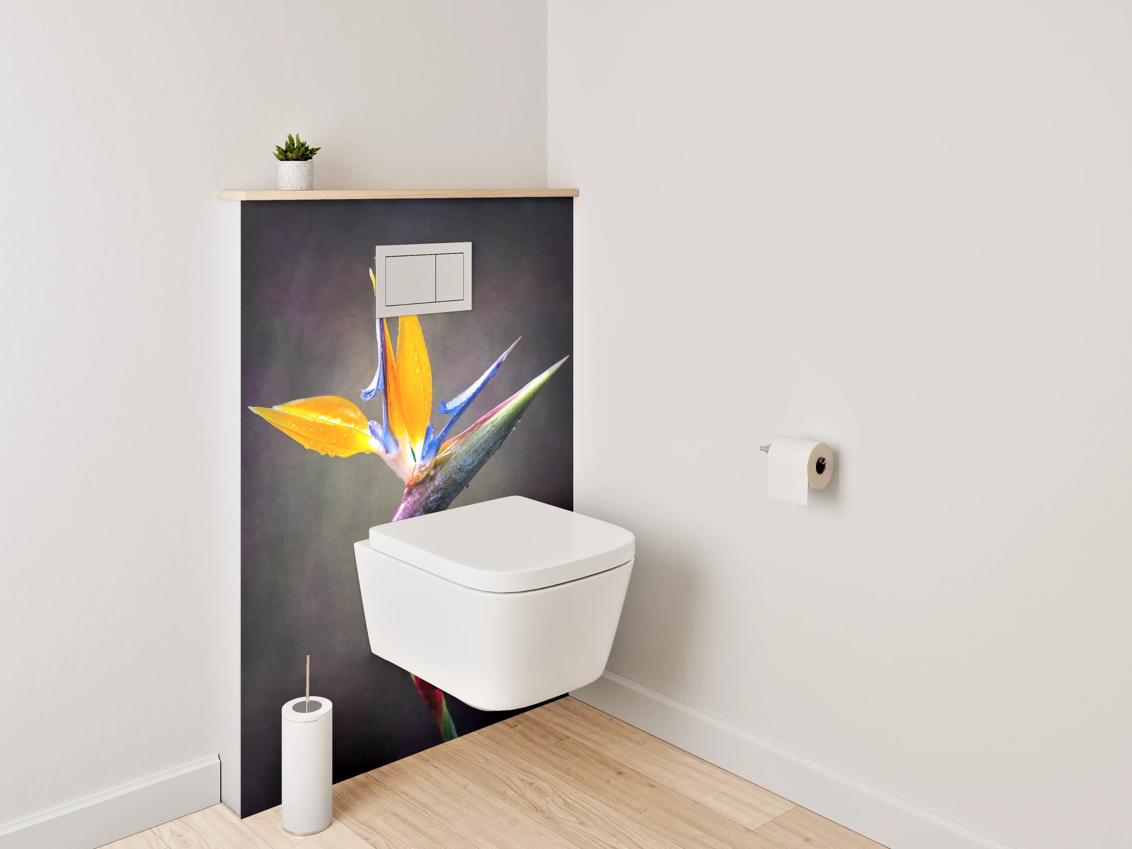 WC-Rückwand - Strelitzienblüte Tropisch Blume Foto
