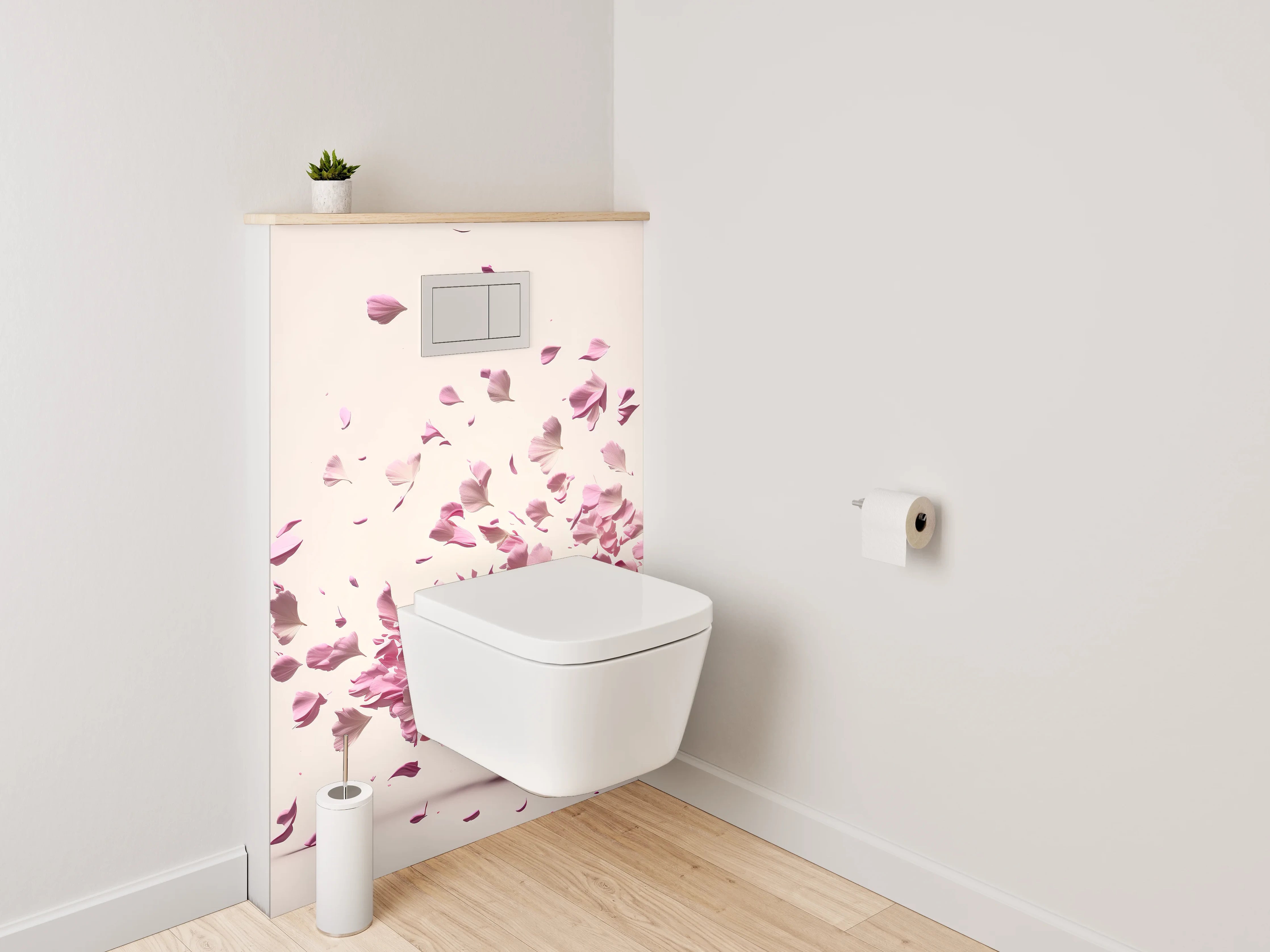 WC-Rückwand - Tanz der Kirschblüten Blätter