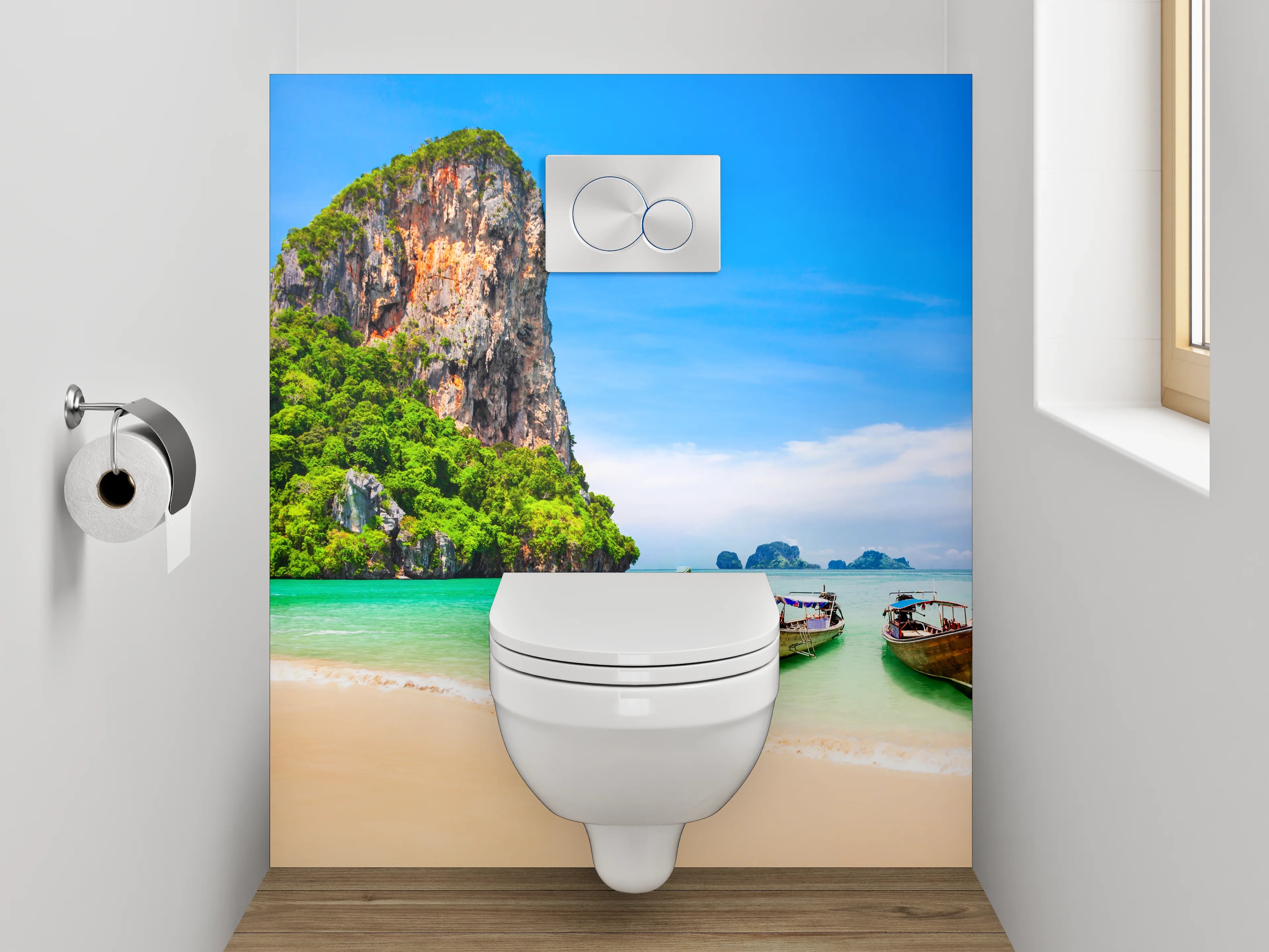 WC-Rückwand - Traumstrand Thailand Panorama