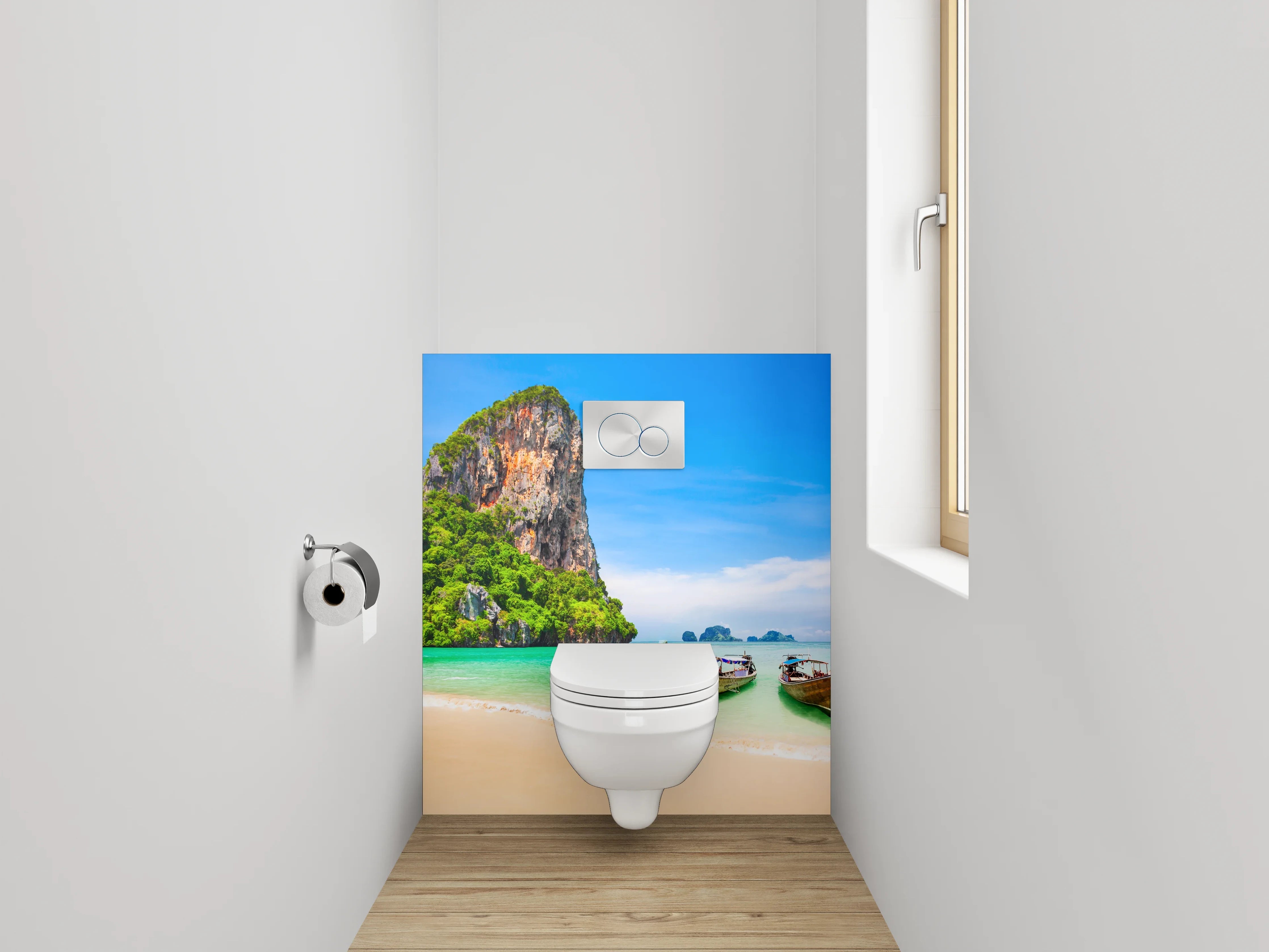 WC-Rückwand - Traumstrand Thailand Panorama