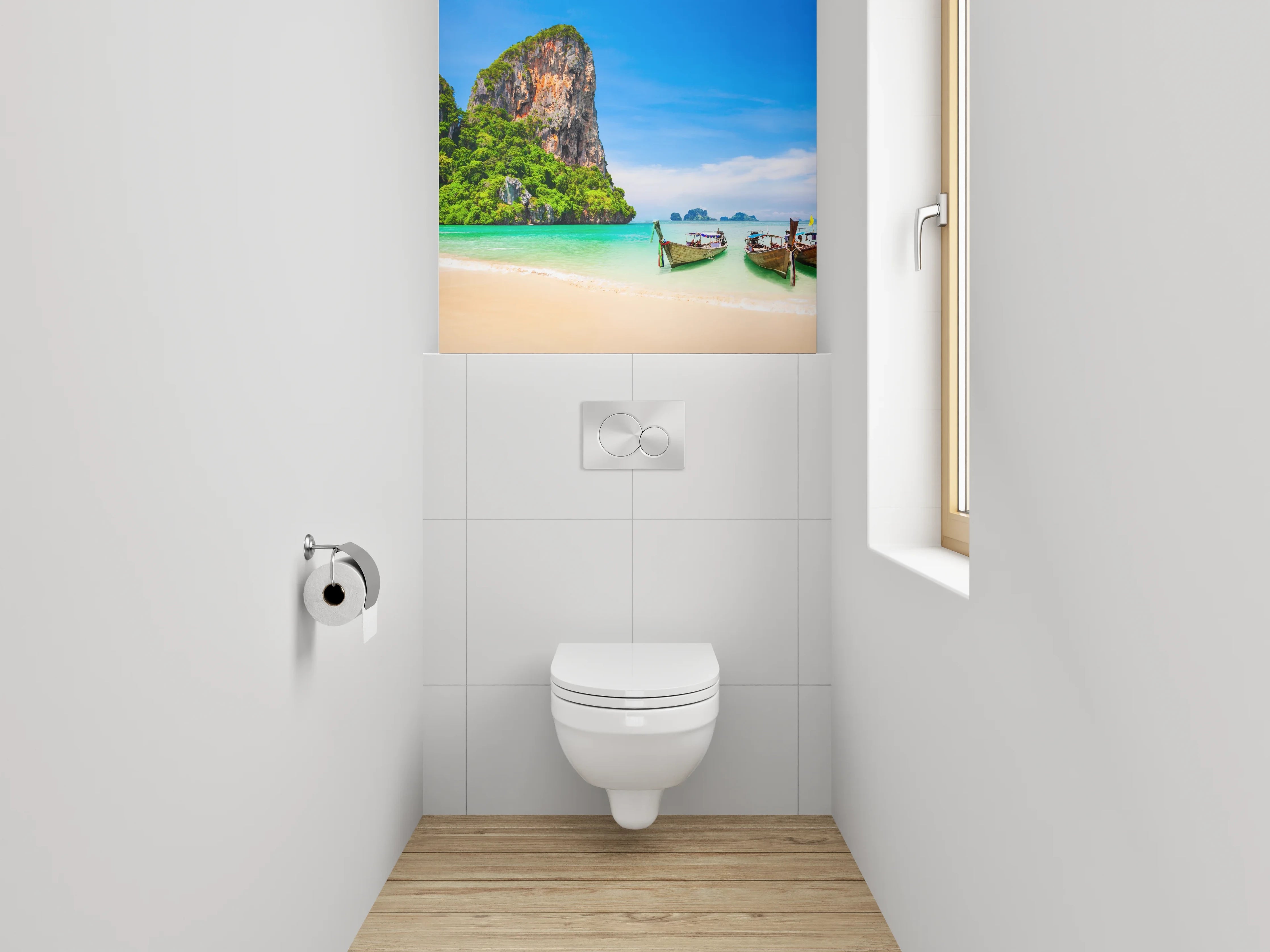 WC-Rückwand - Traumstrand Thailand Panorama