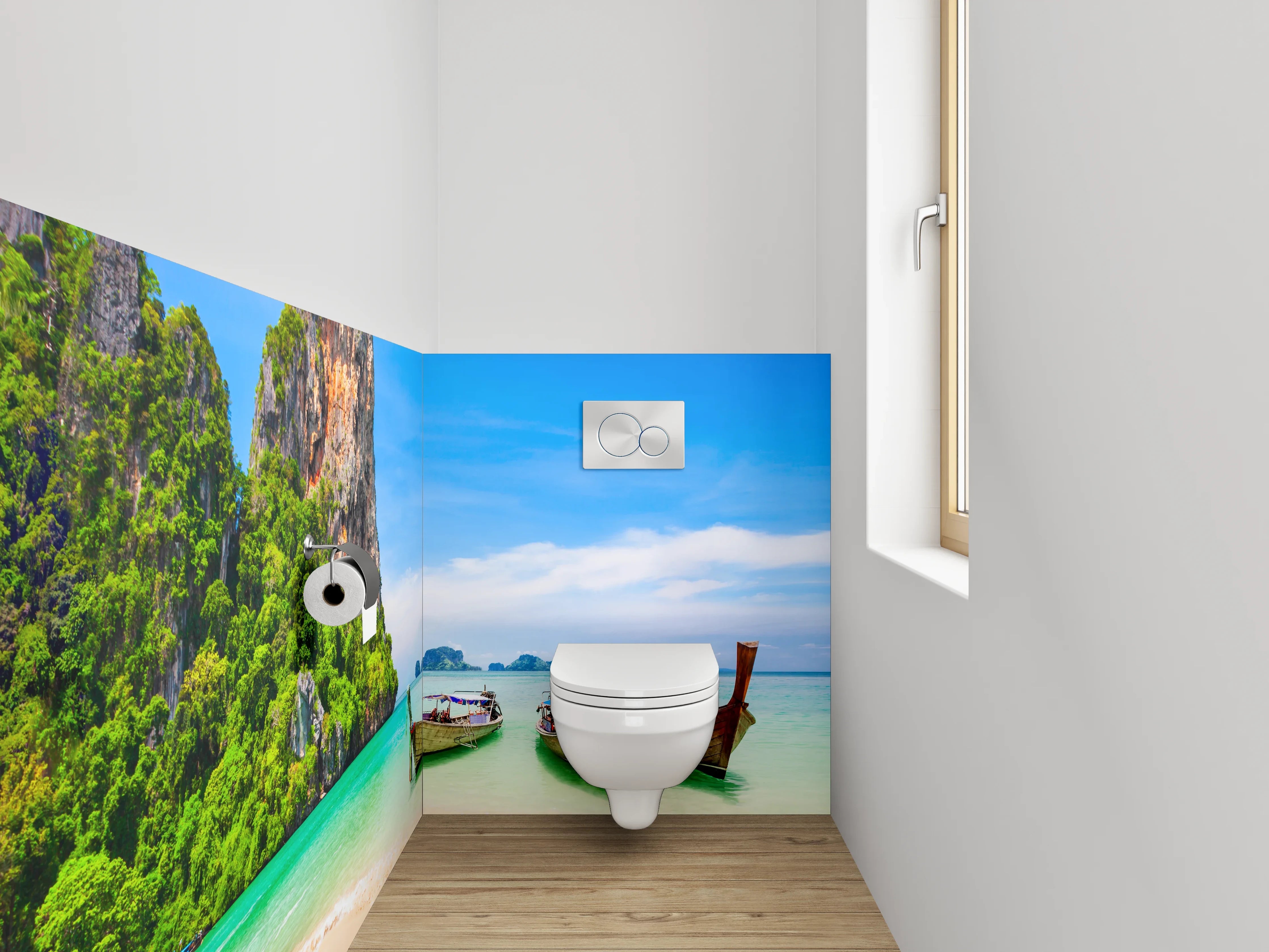 WC-Rückwand - Traumstrand Thailand Panorama