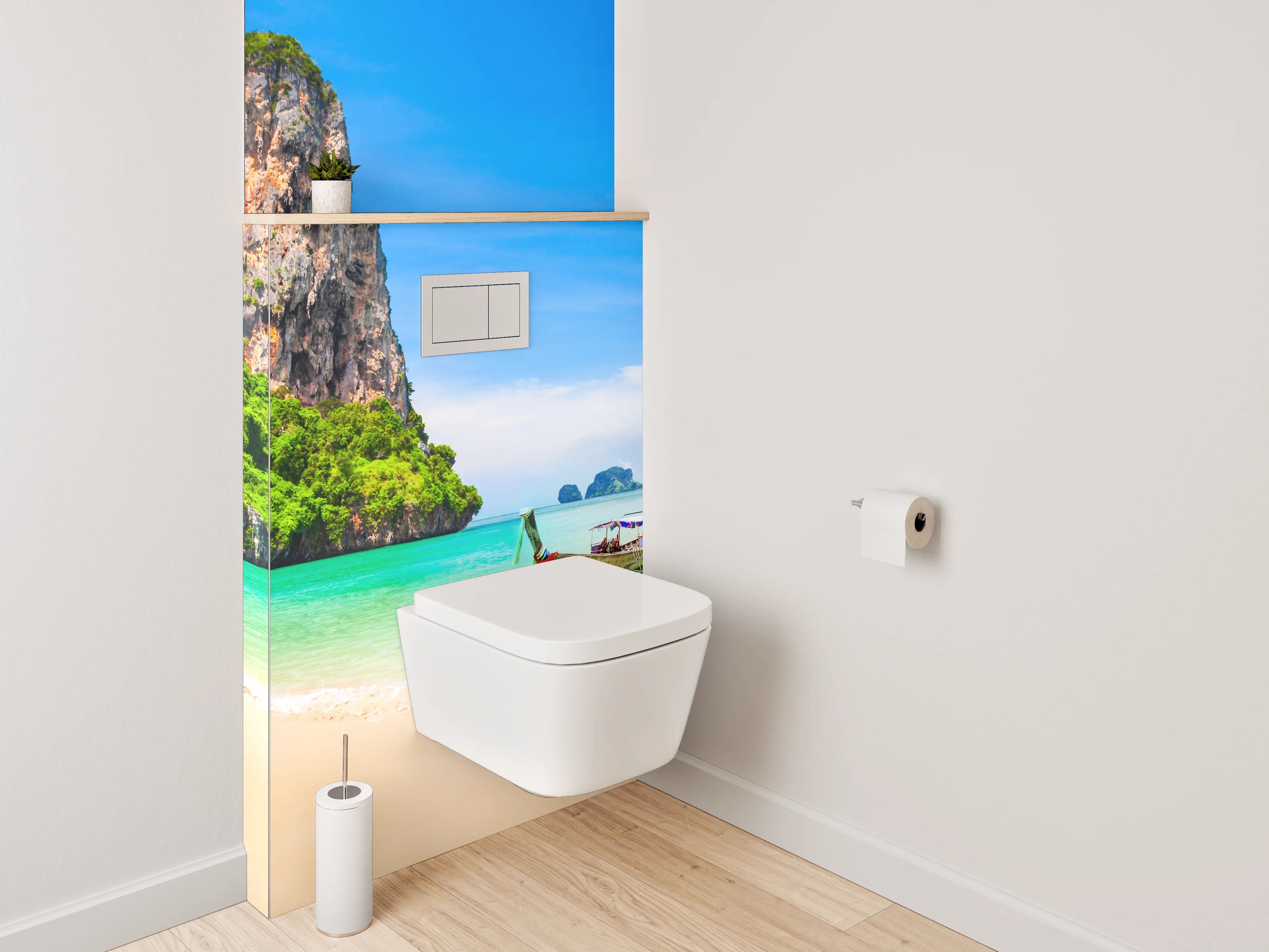 WC-Rückwand - Traumstrand Thailand Panorama