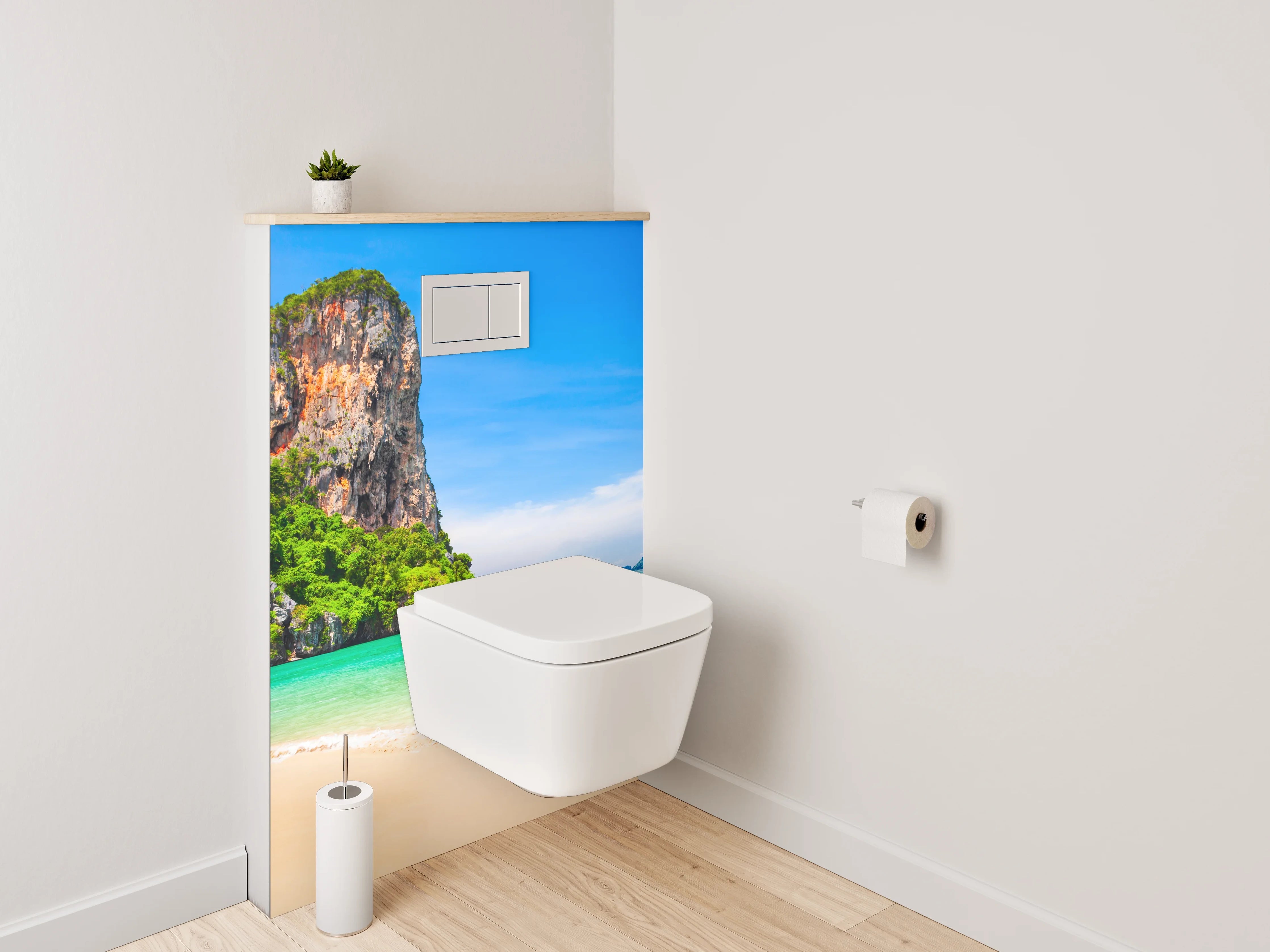 WC-Rückwand - Traumstrand Thailand Panorama