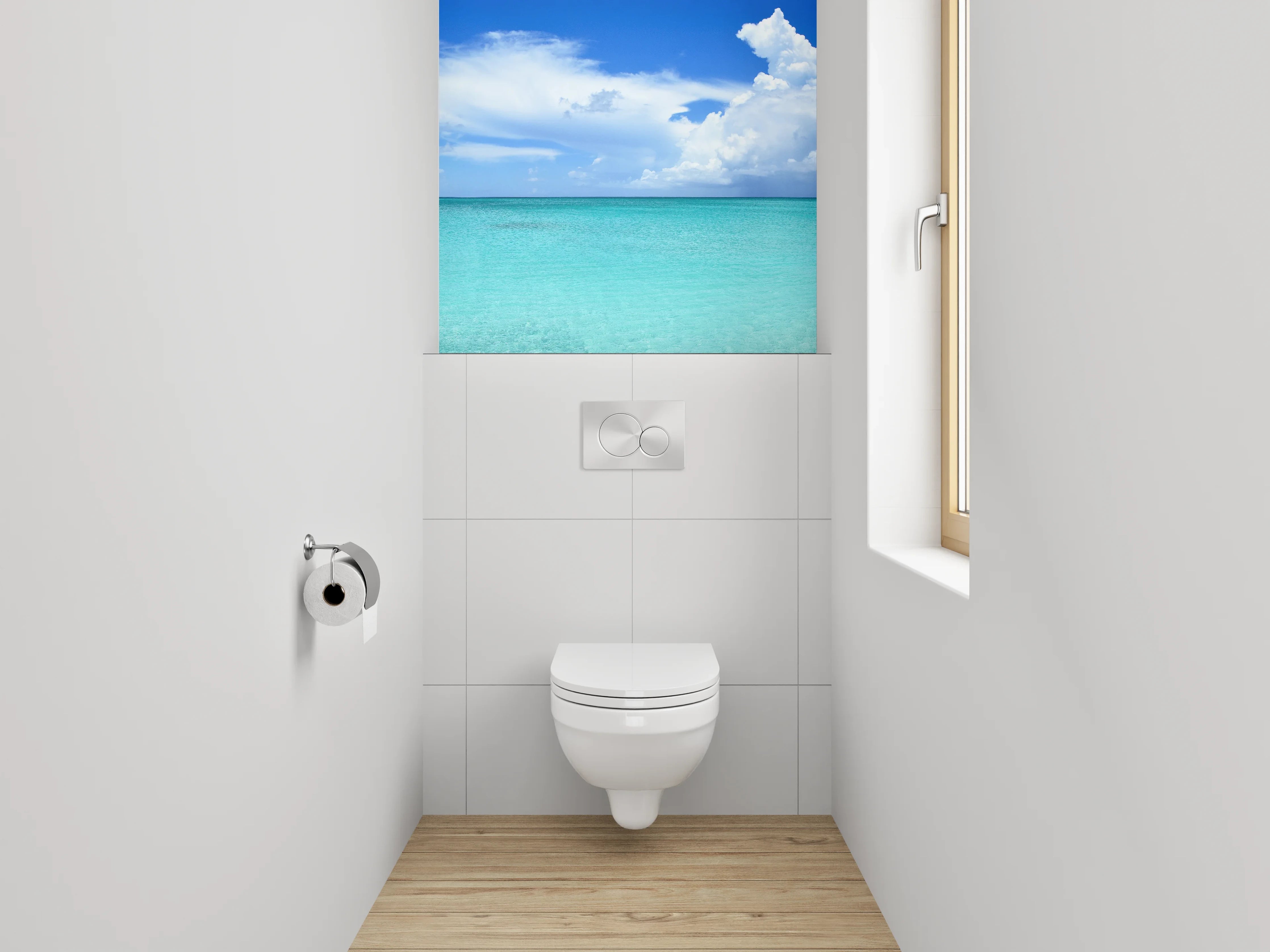 WC-Rückwand - Türkisblaues Paradies am Meer