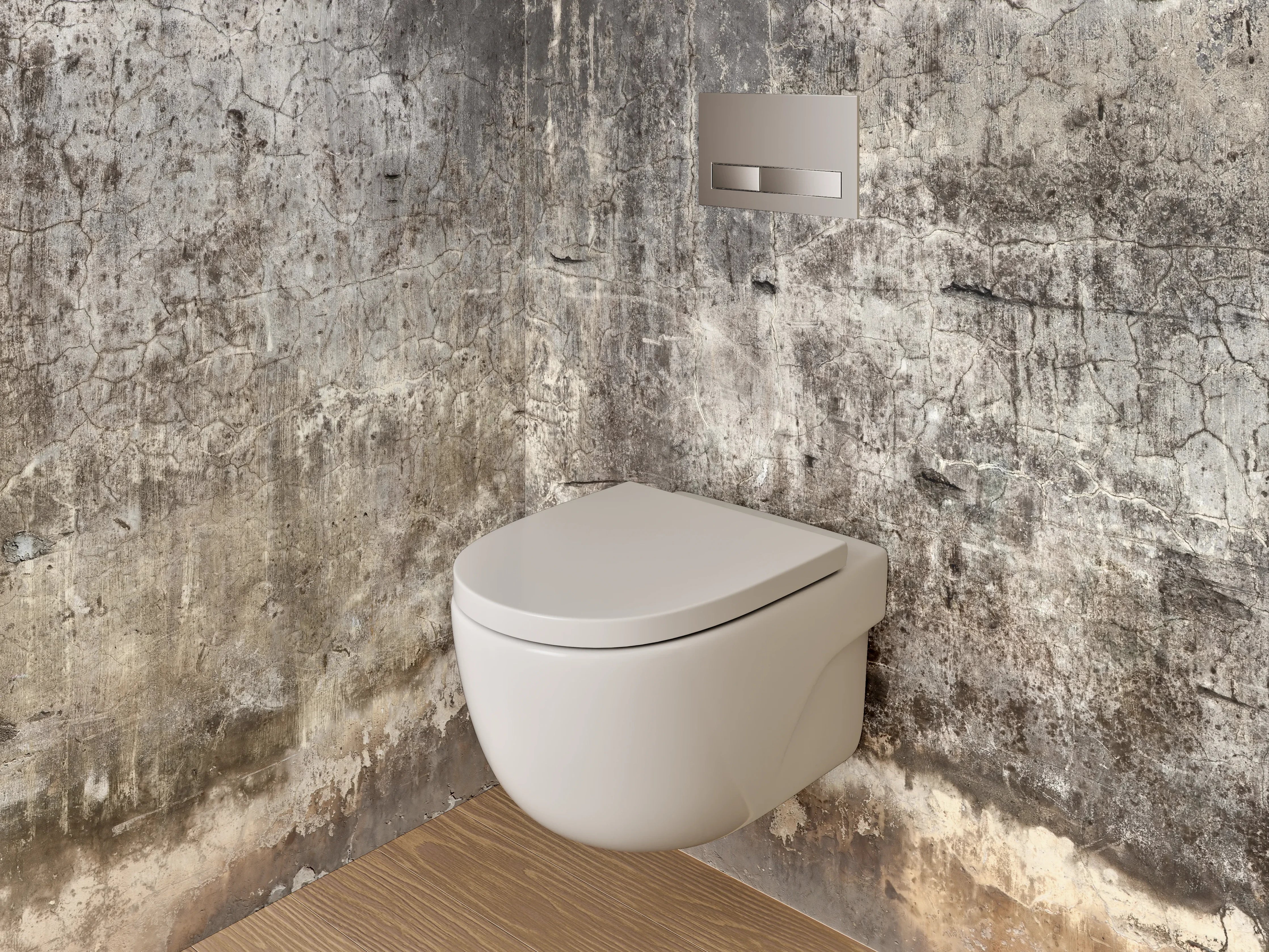 WC-Rückwand - Vintage Betonwand Struktur