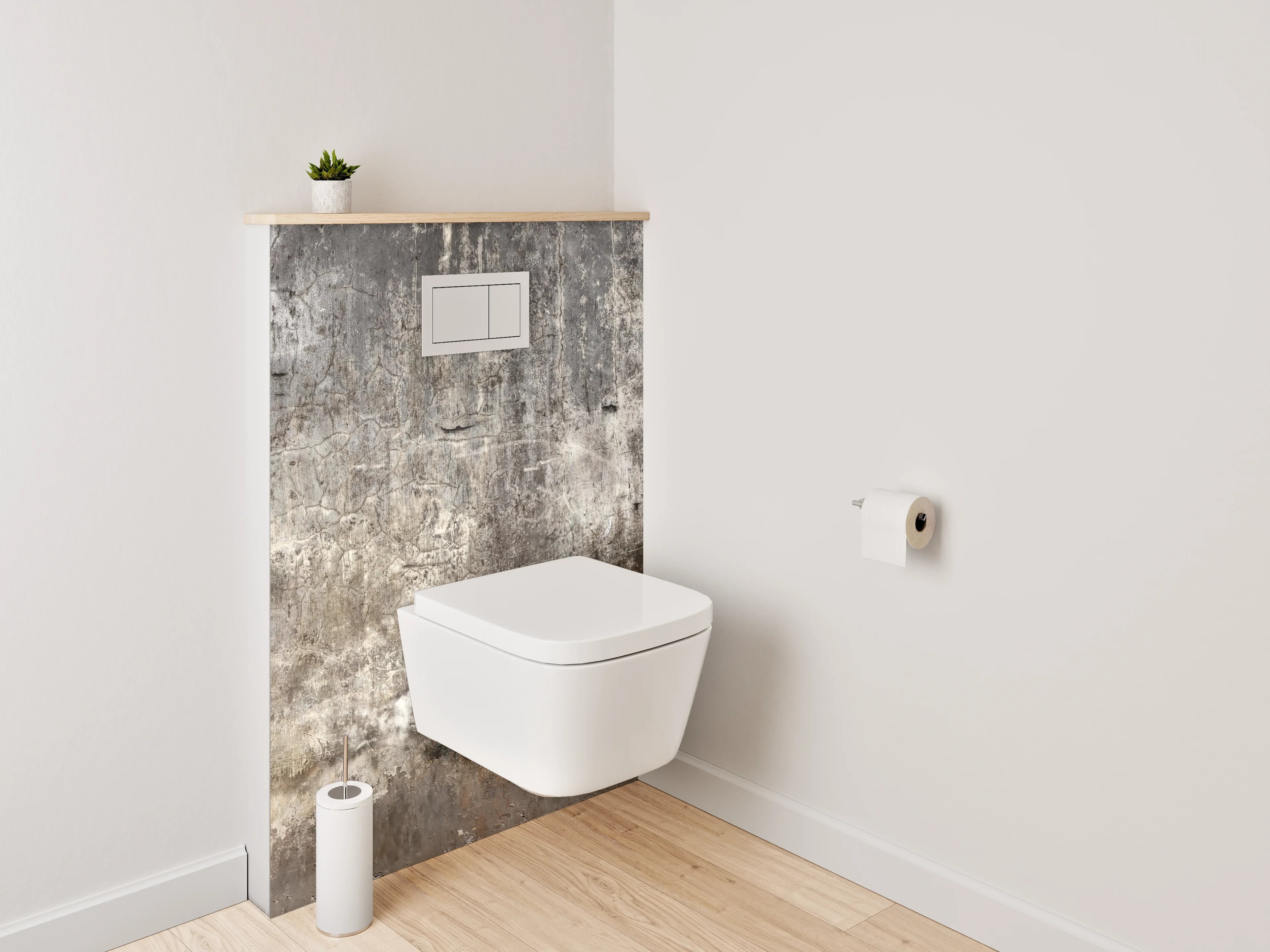 WC-Rückwand - Vintage Betonwand Struktur