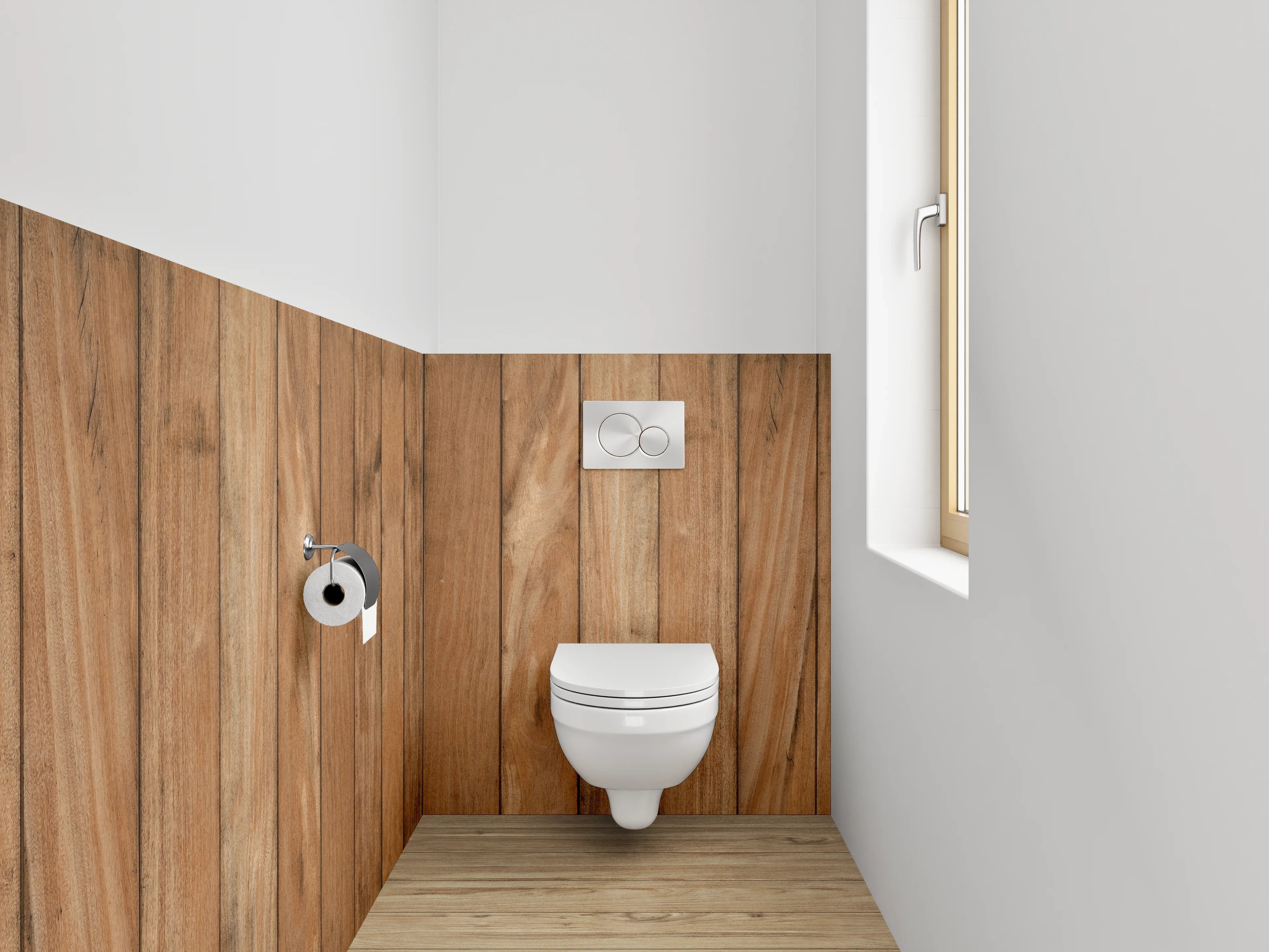 WC-Rückwand - Vintage Graufasertapete