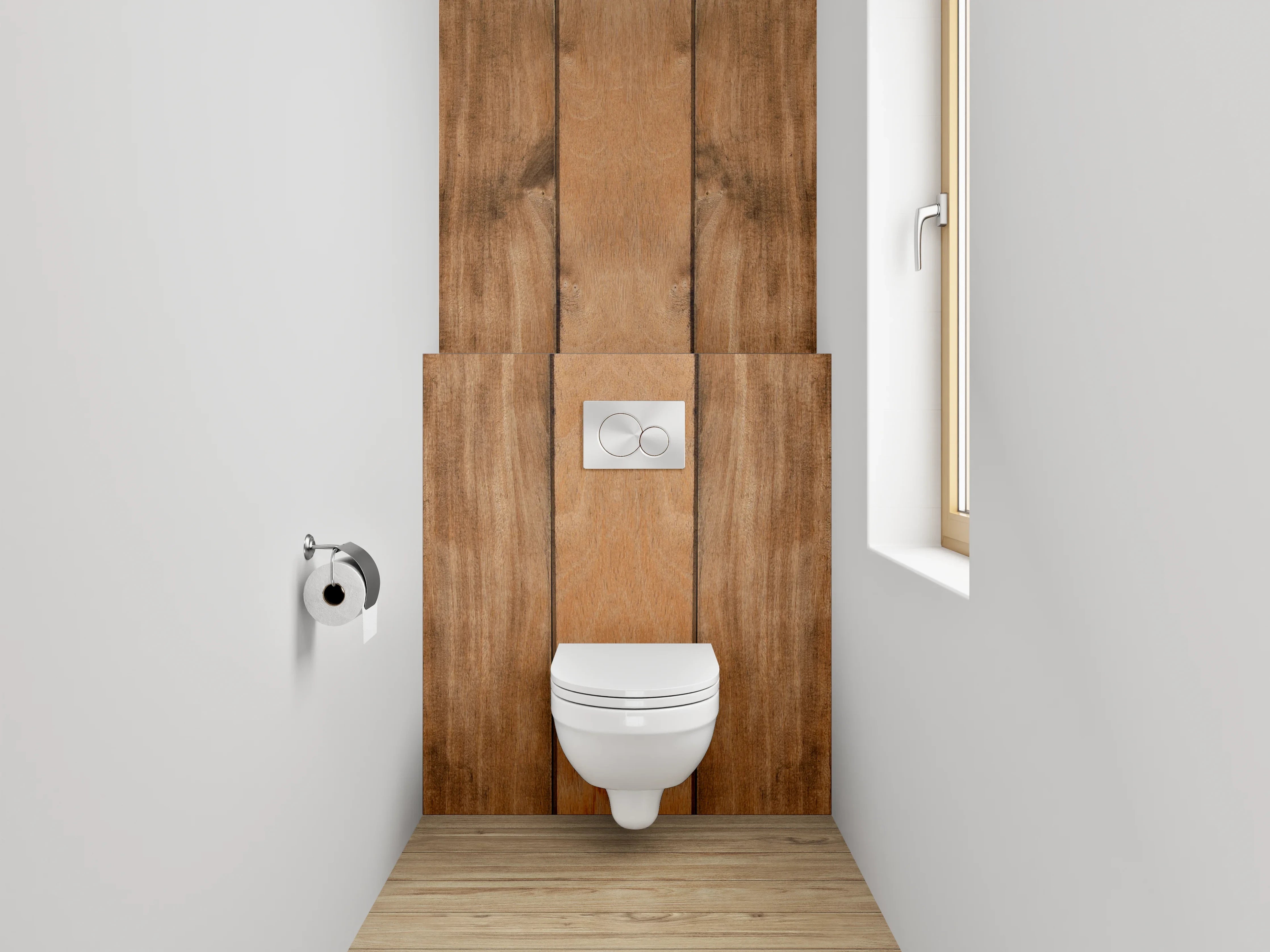 WC-Rückwand - Vintage Graufasertapete