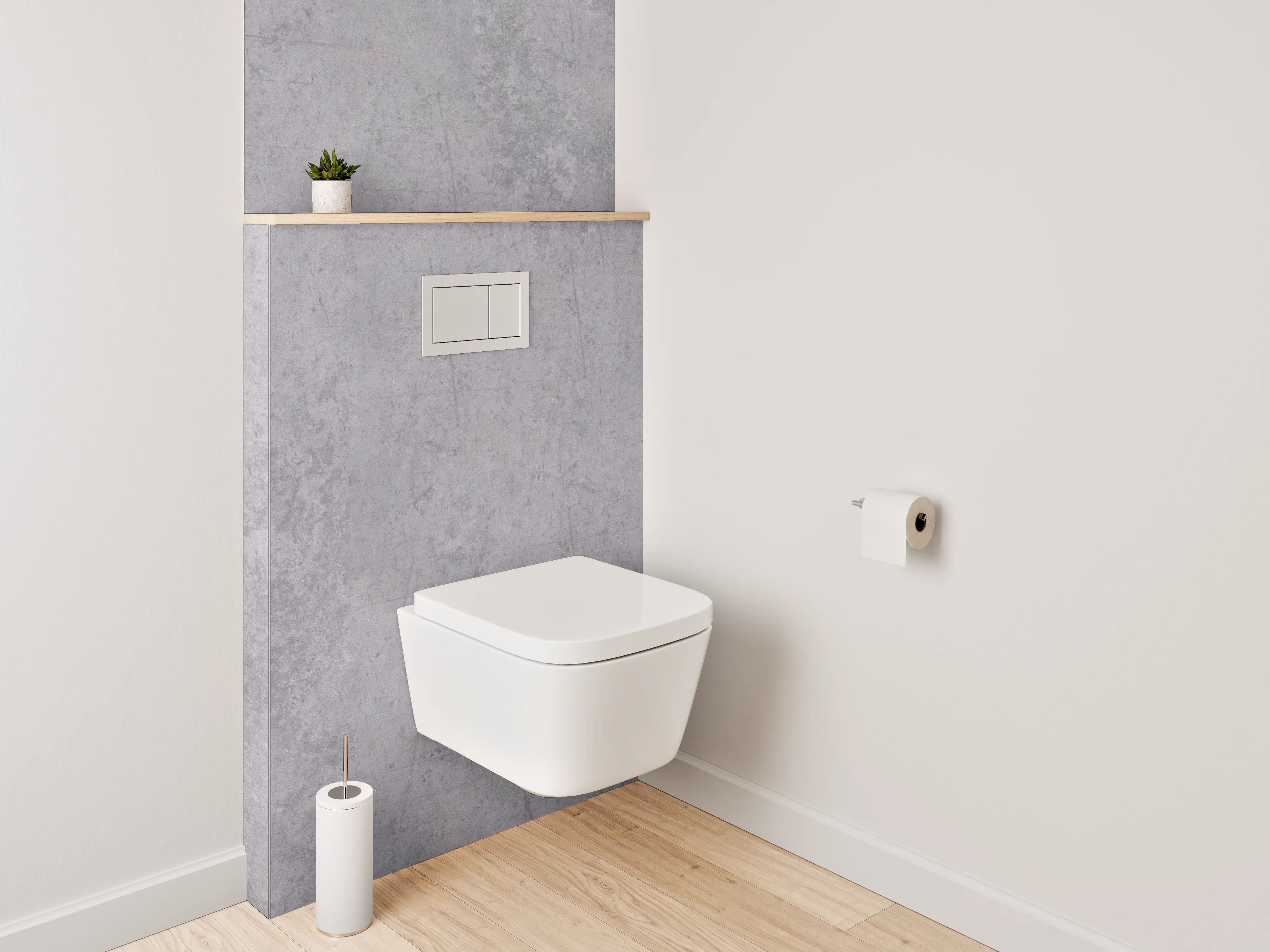 WC-Rückwand - Vintage Rostoptik Beton-Textur