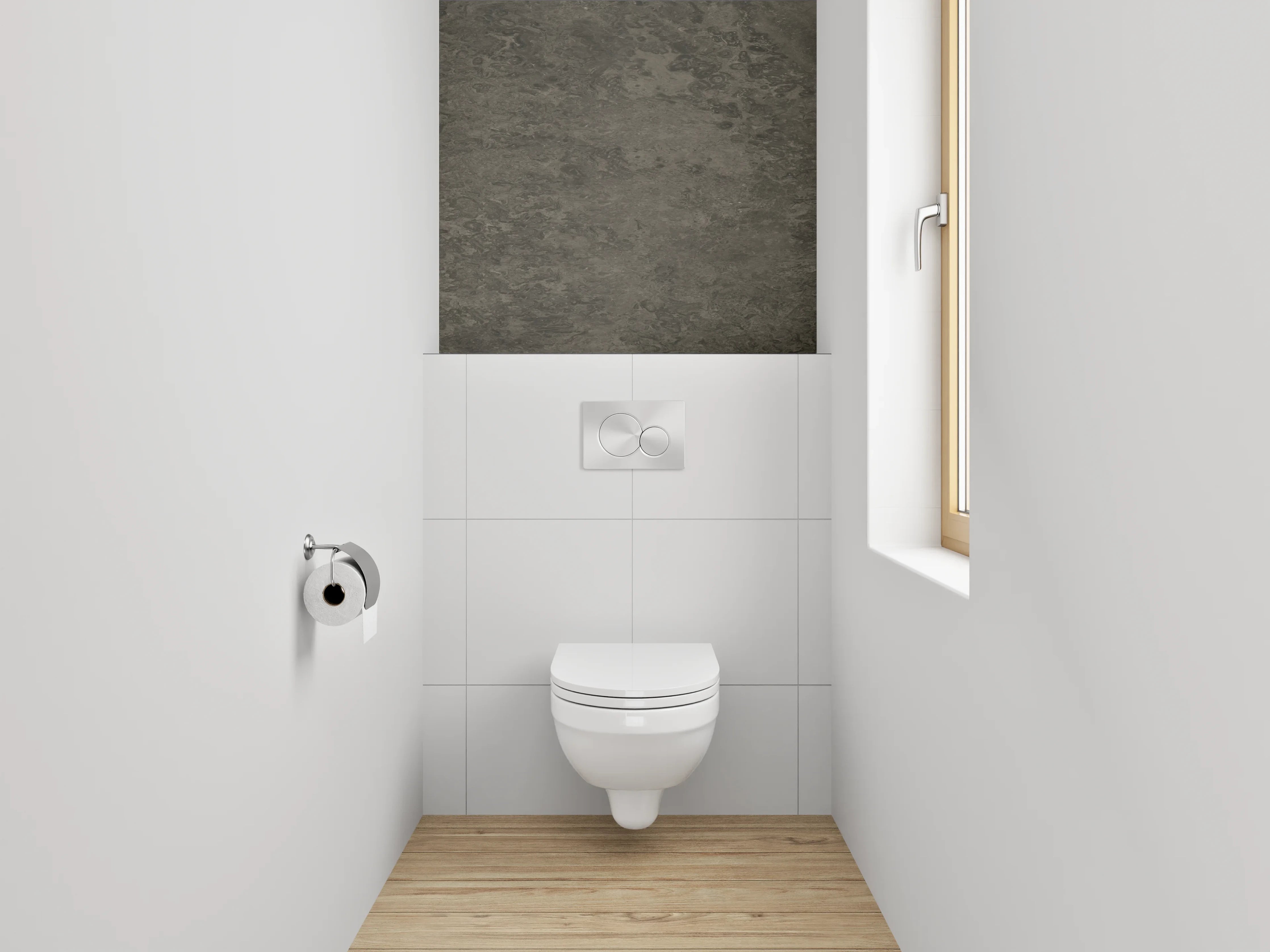 WC-Rückwand - Warme Braune Marmor-Textur