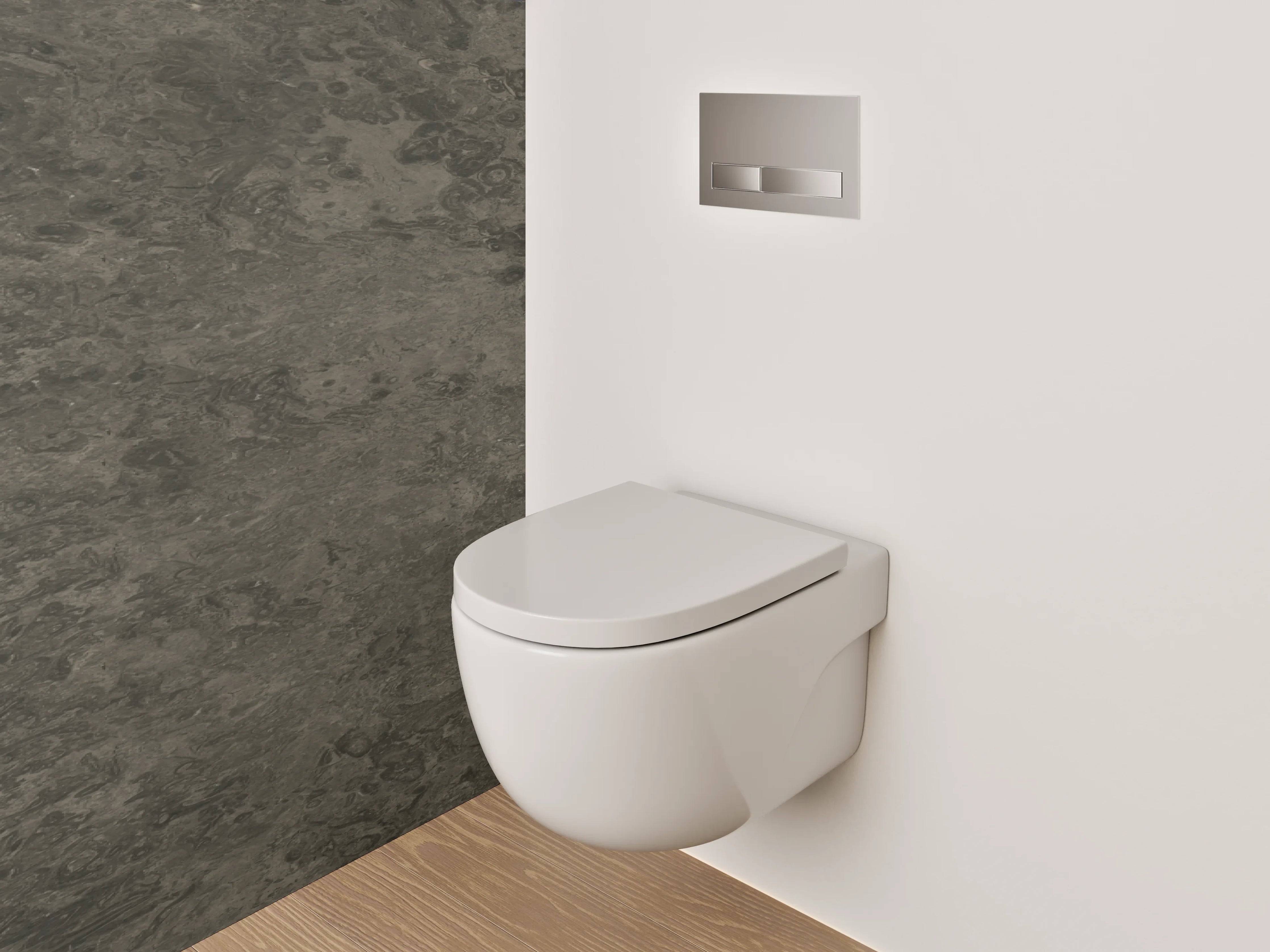 WC-Rückwand - Warme Braune Marmor-Textur
