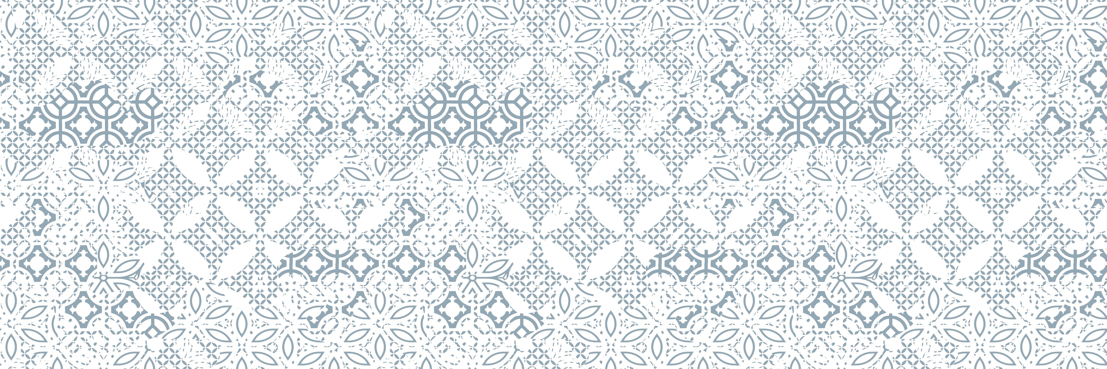 WC-Rückwand-Weiß-graues Fliesenmuster Mosaik Vintage Look