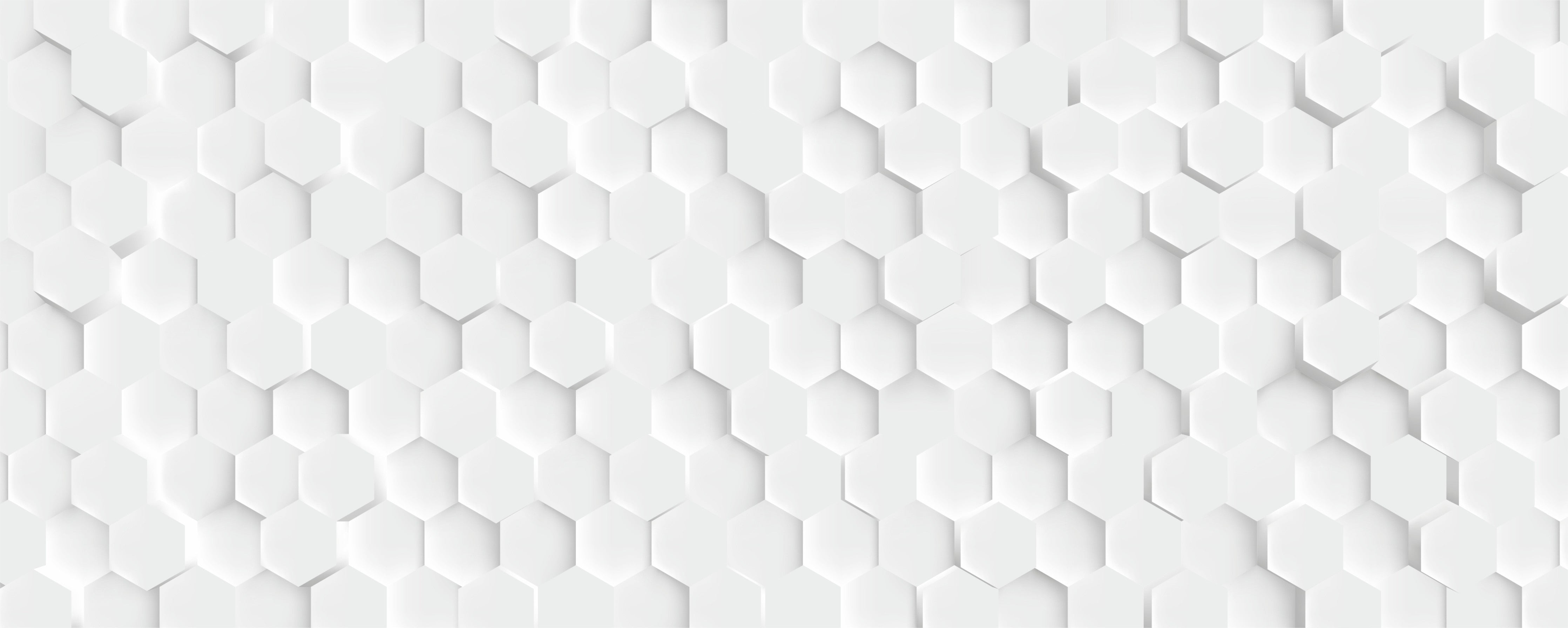 WC-Rückwand-Weiße Hexagon-Waben 3D Muster