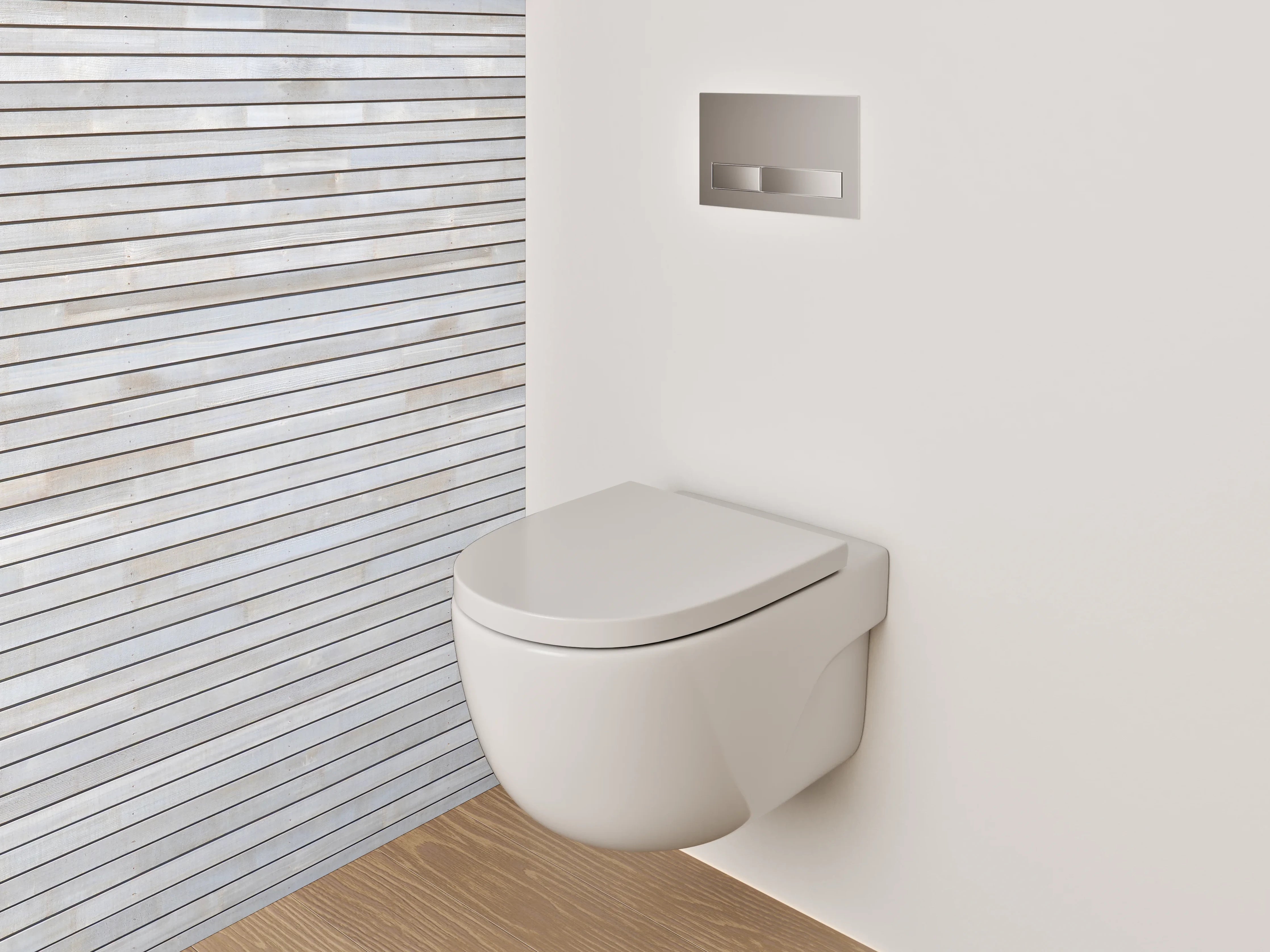 WC-Rückwand - Weiße Marmorwand mit feiner Maserung