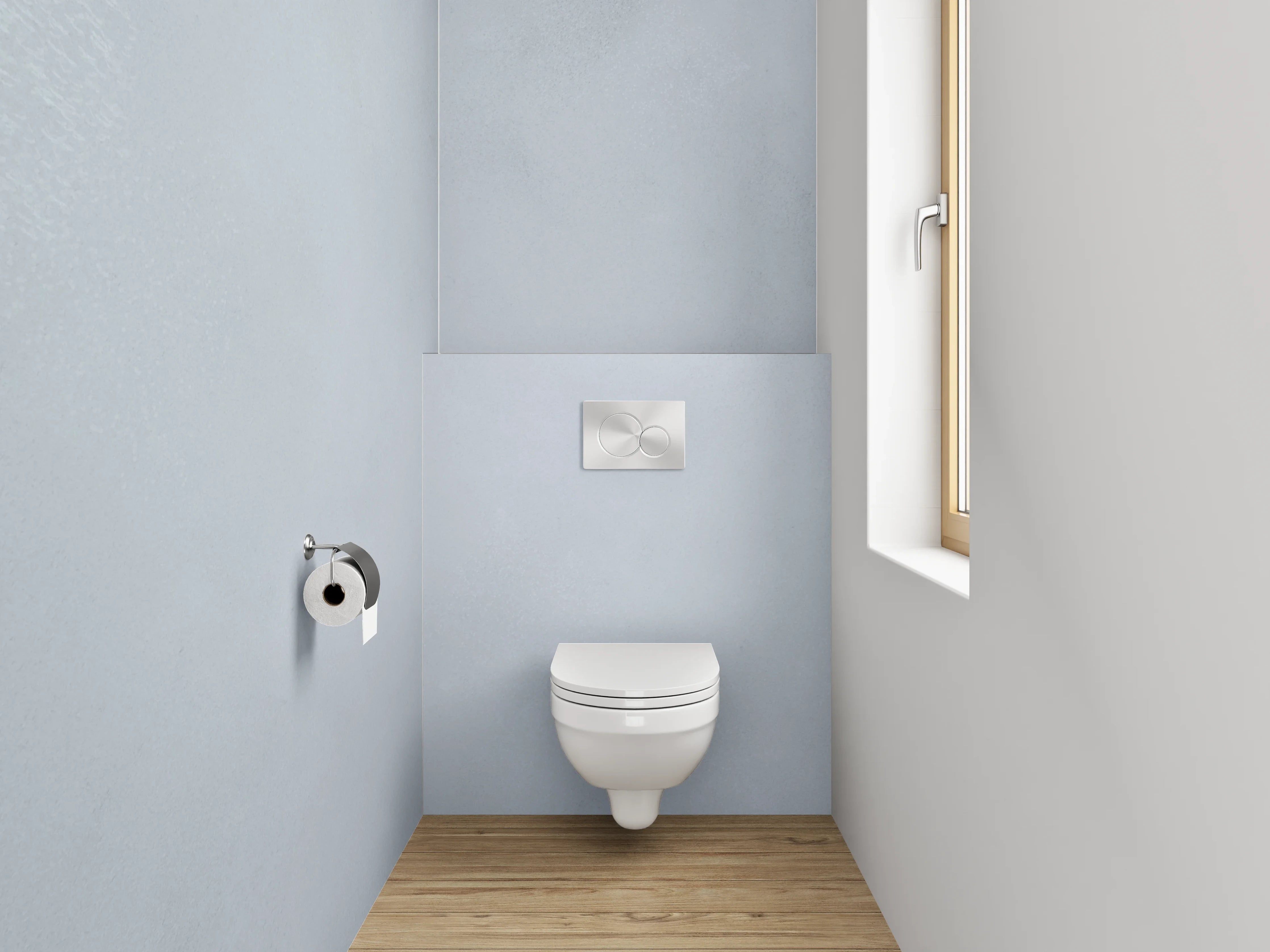 WC-Rückwand - Weißes Grau-Muster
