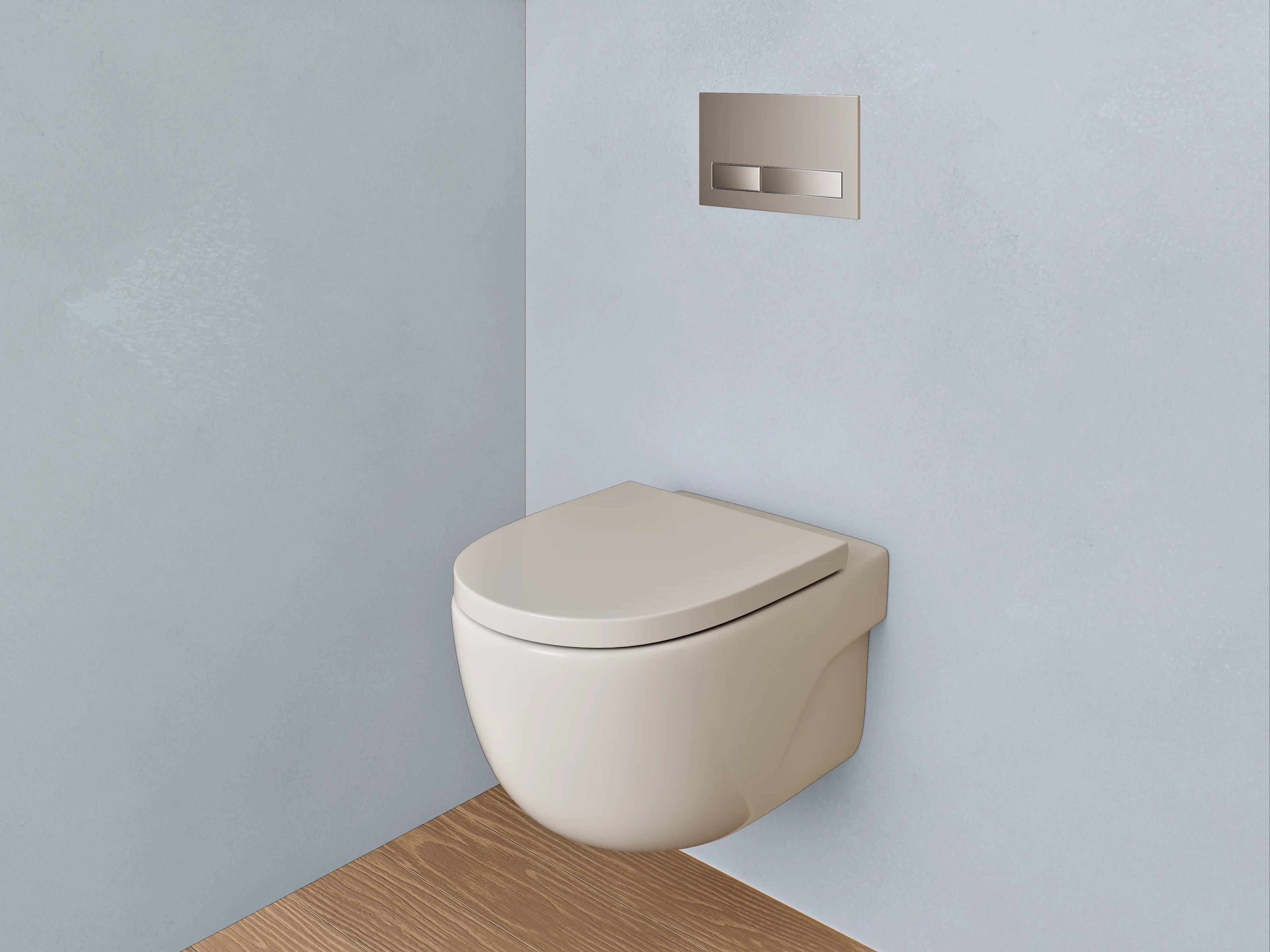 WC-Rückwand - Weißes Grau-Muster