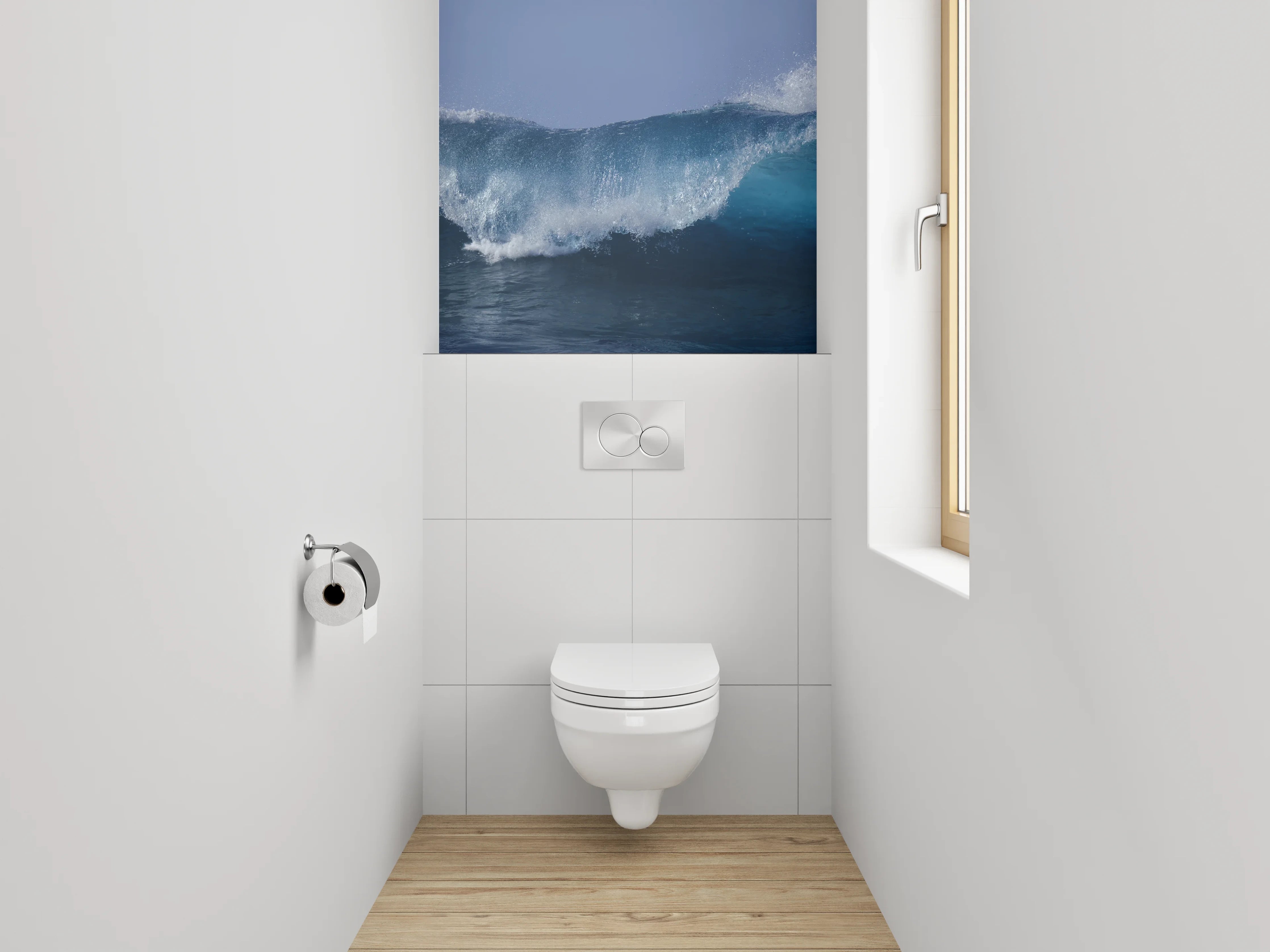 WC-Rückwand - Welle im Ozean – Meer Wasser Dynamik