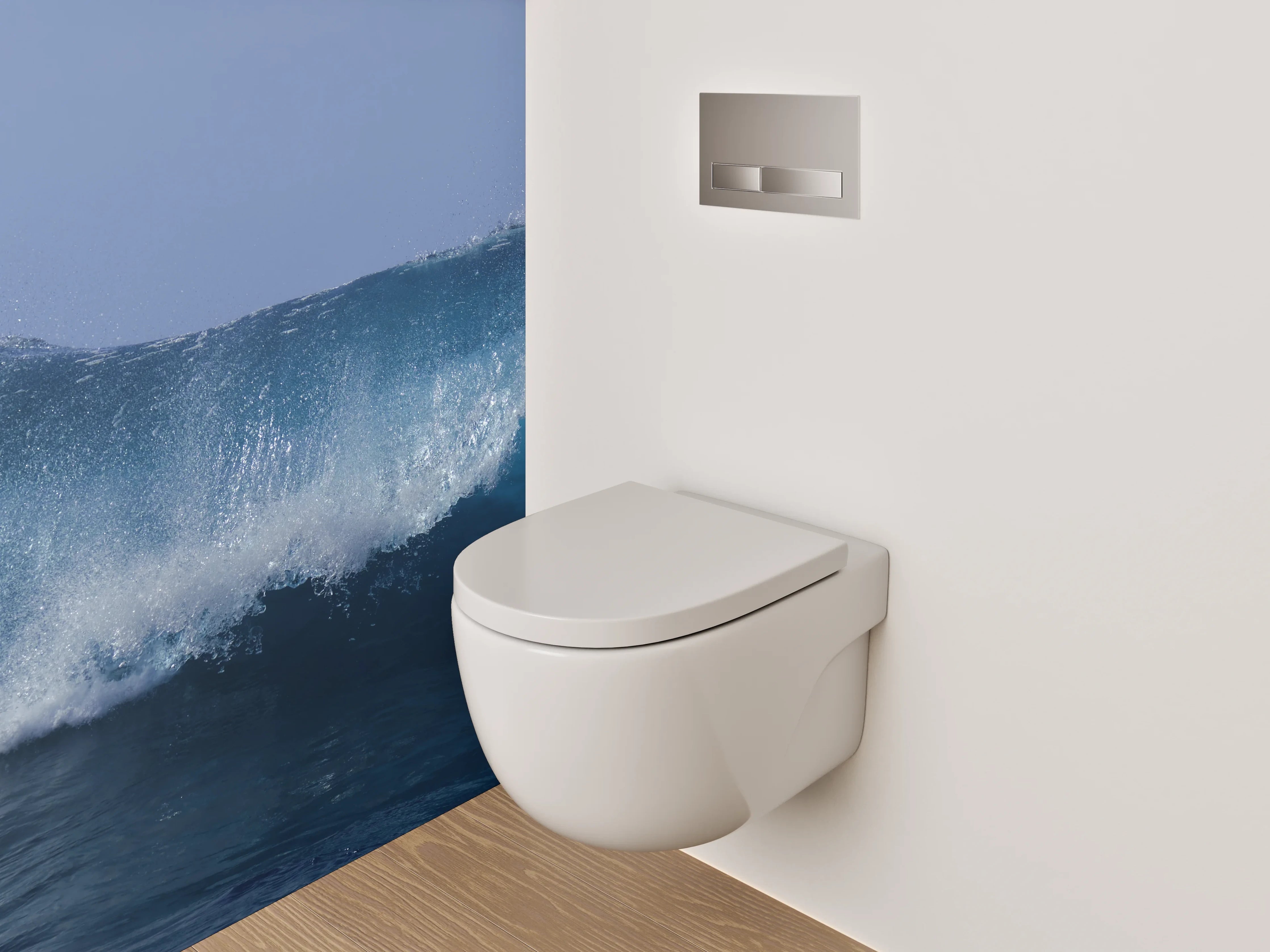 WC-Rückwand - Welle im Ozean – Meer Wasser Dynamik