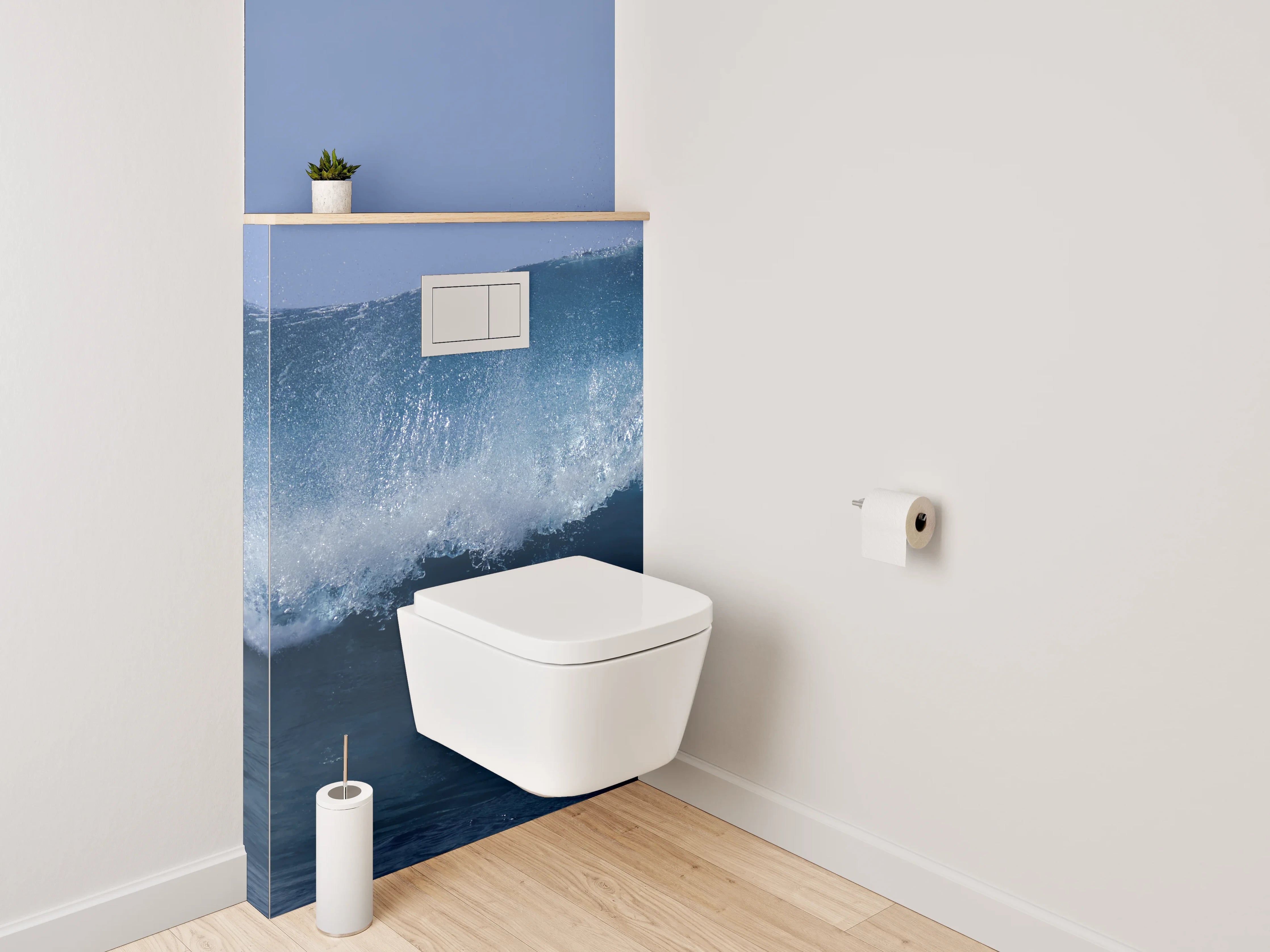 WC-Rückwand - Welle im Ozean – Meer Wasser Dynamik