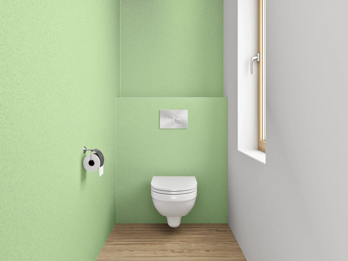 WC-Rückwand - Zarte grüne Struktur Tapete