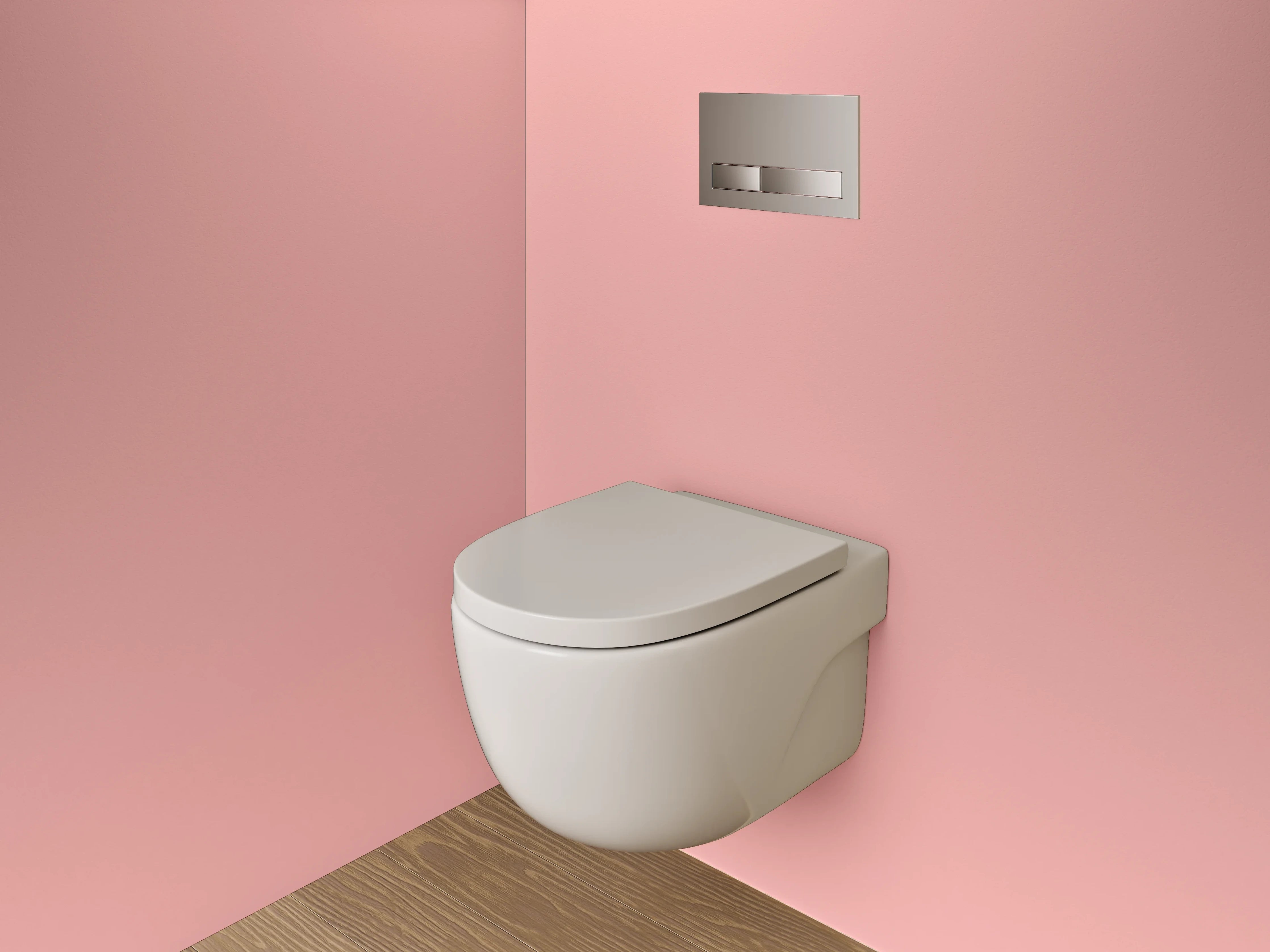 WC-Rückwand - Zartes Rosa Farbverlauf Design