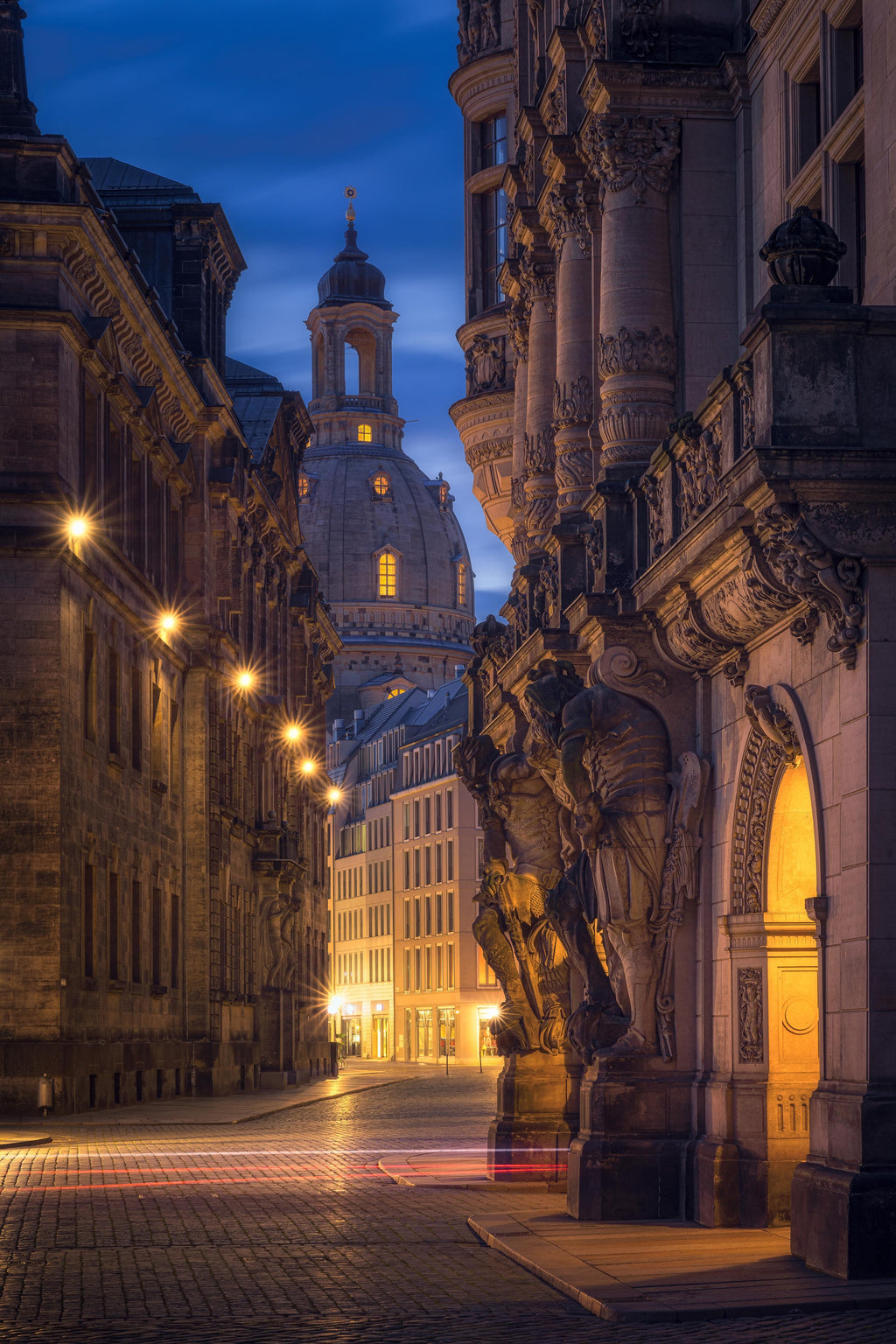 Wandbild-Altstadt in Dresden - Elbflorenz