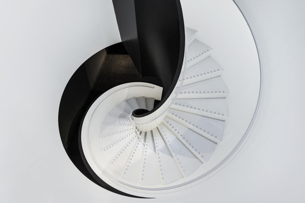 Wandbild-Moderne Architektur - Treppenhaus