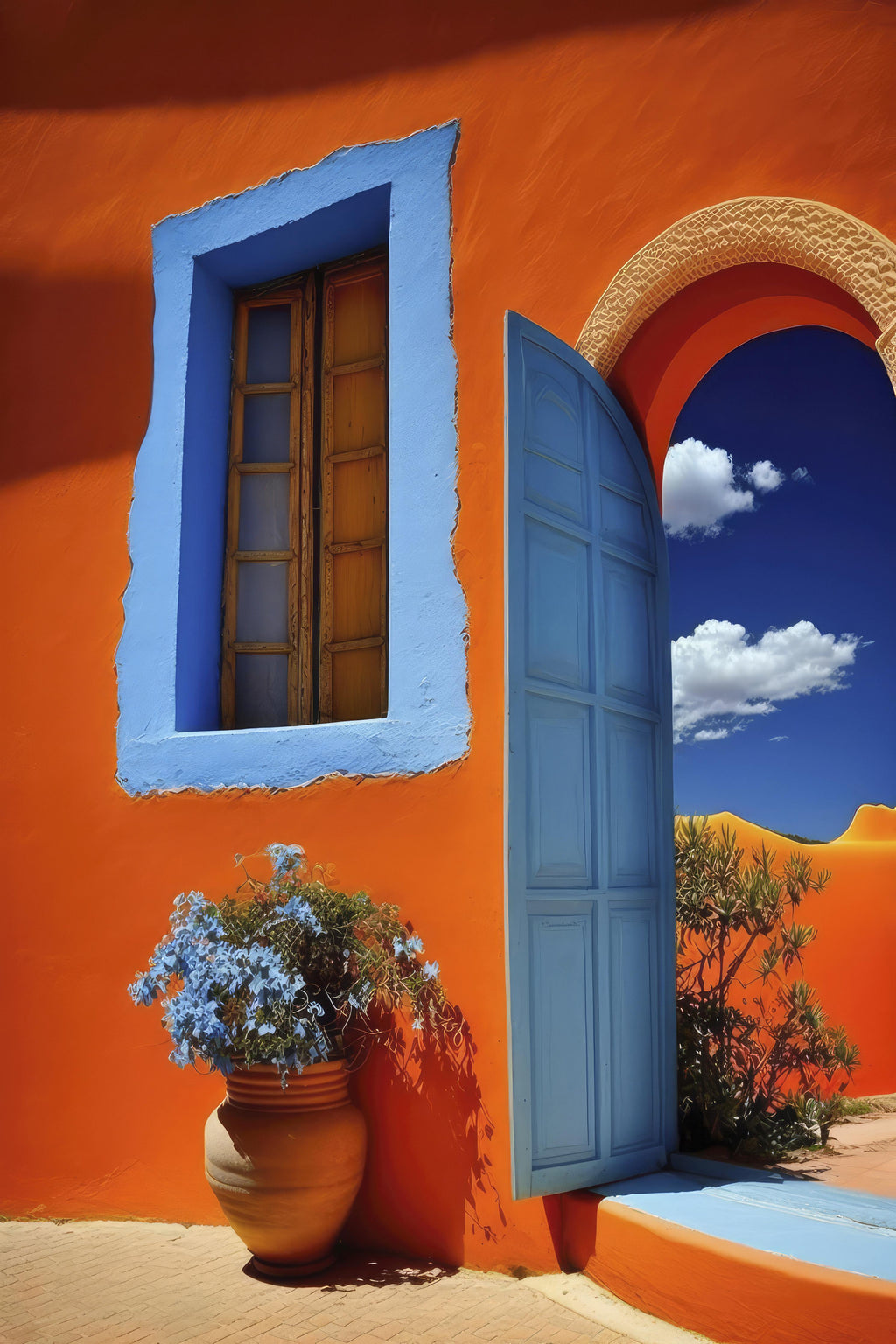 Wandbild-Offene Tür - Mexico