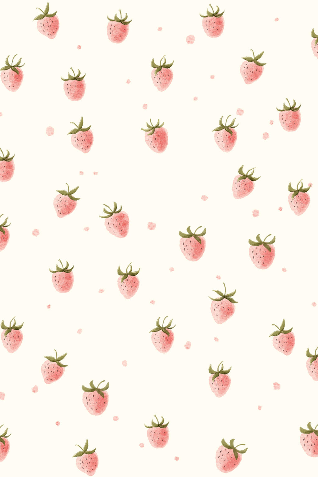 Wandbild-Rosa Erdbeeren - Grafik