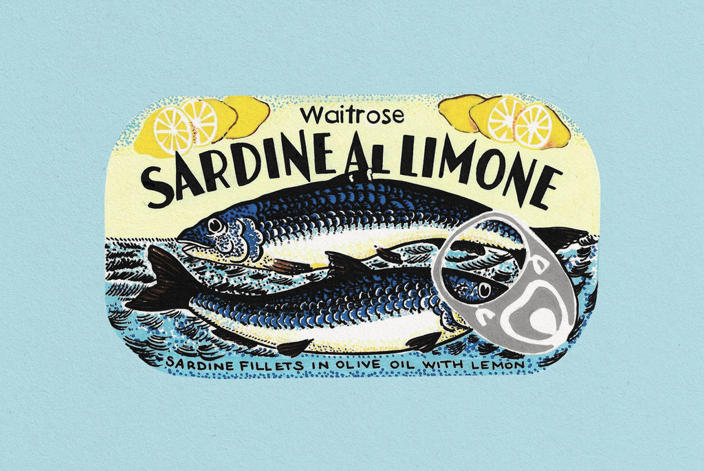 Wandbild-Sardine Al Limone