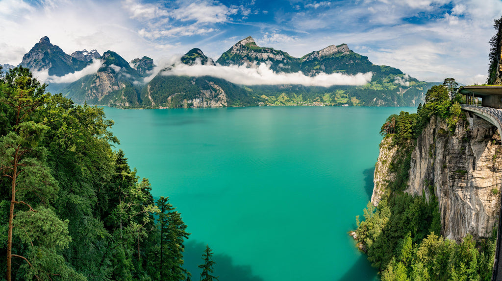 Wandbild-Sommeralpen im Blick- Schweiz