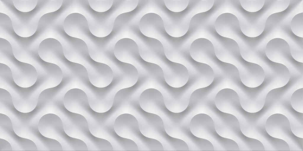 Wandbild-Weißes Wellen Muster