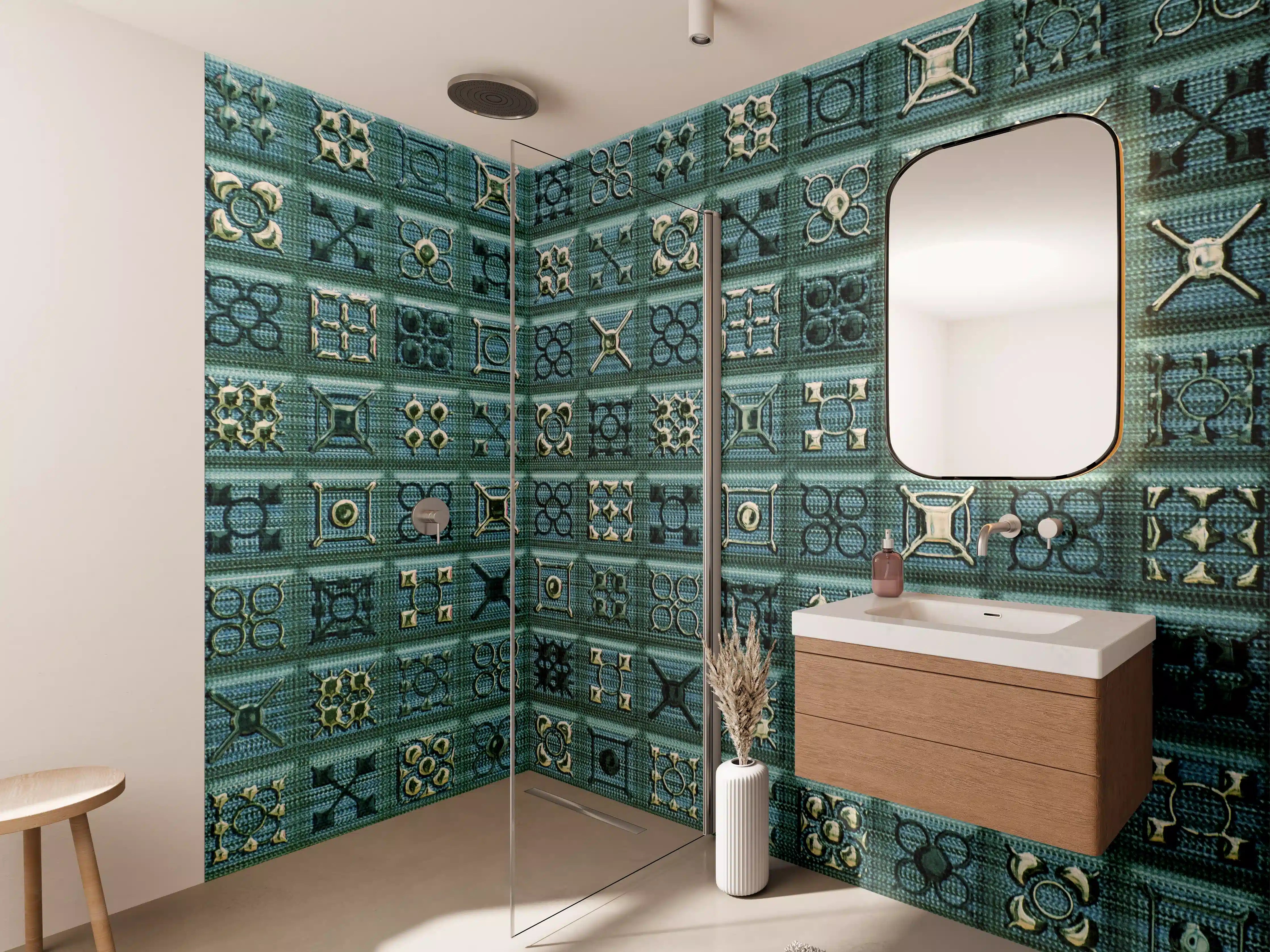 Wandverkleidung Bad - Abstract Mosaik Fliesenmuster