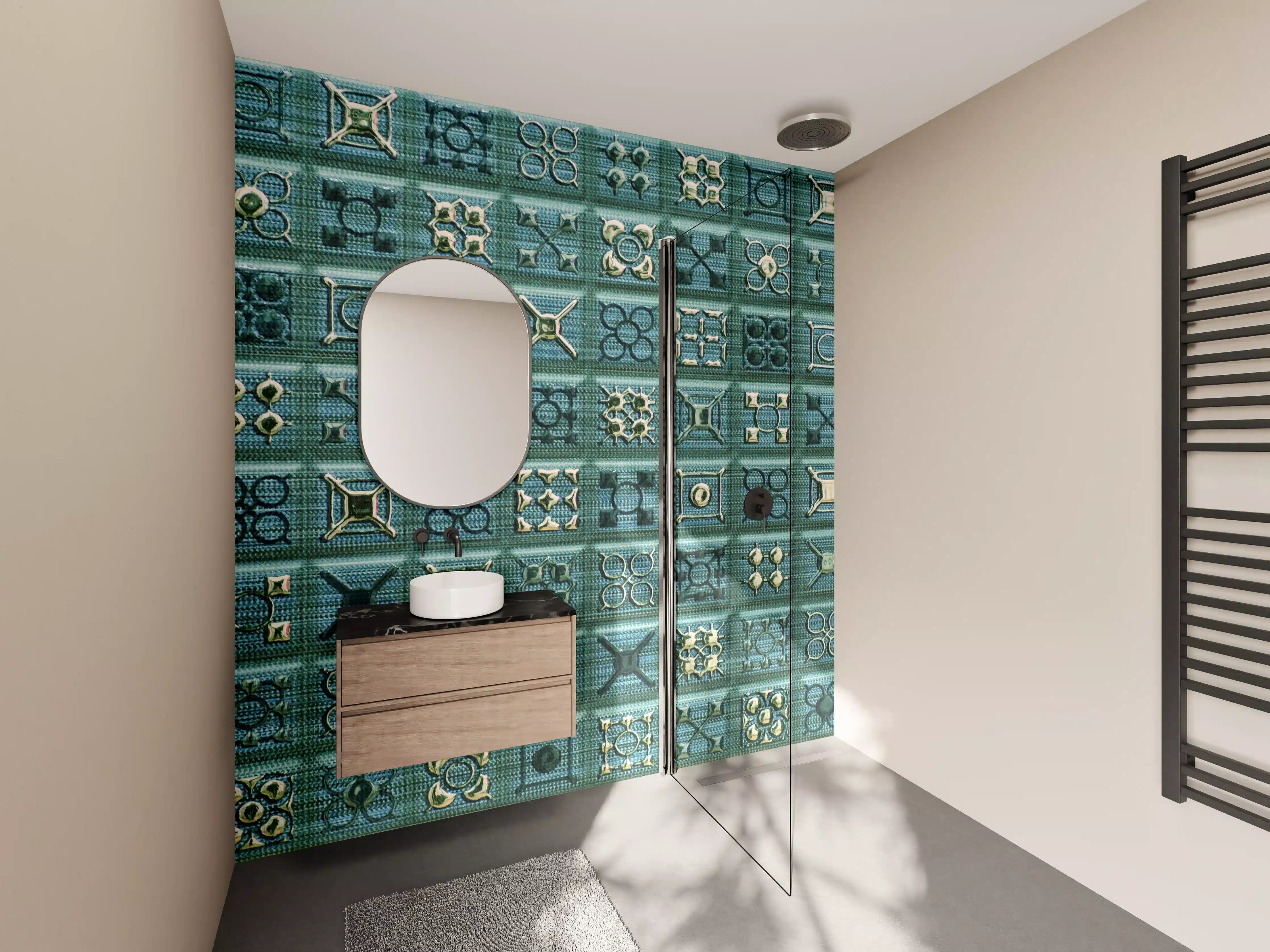 Wandverkleidung Bad - Abstract Mosaik Fliesenmuster