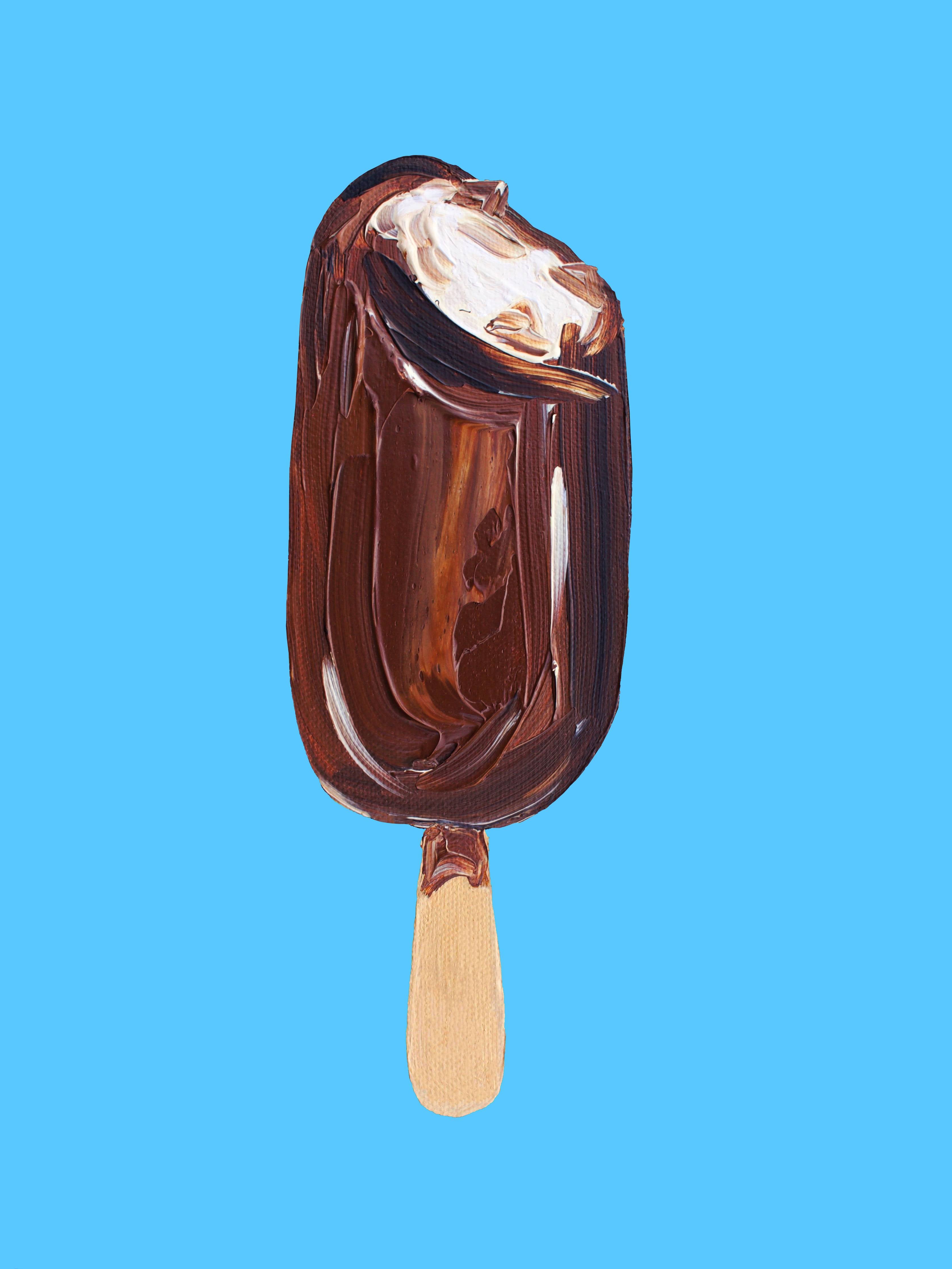 Wandverkleidung Bad-Acryl Zeichnung - Eis