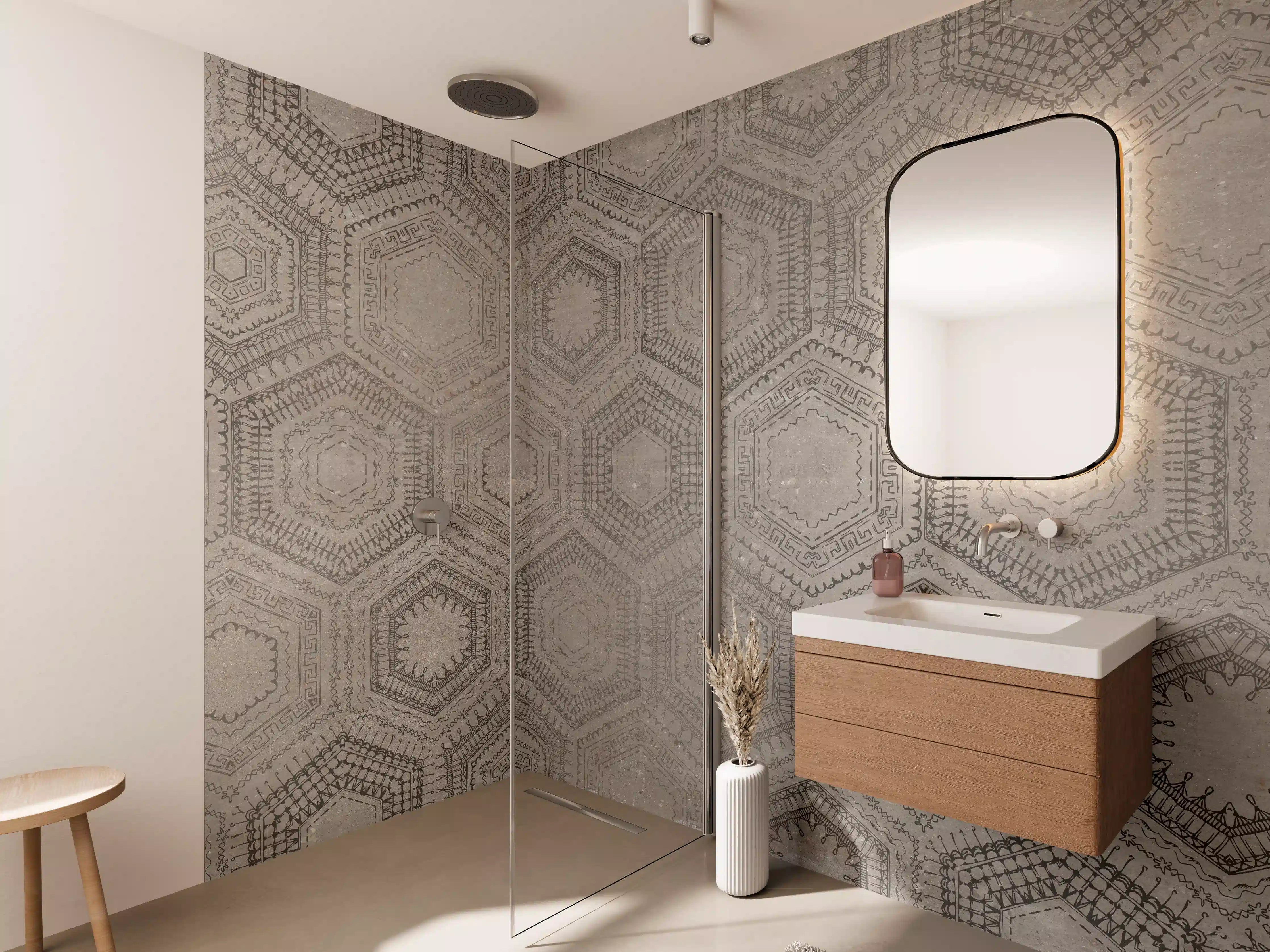 Wandverkleidung Bad - Alte Orientalische Mosaik