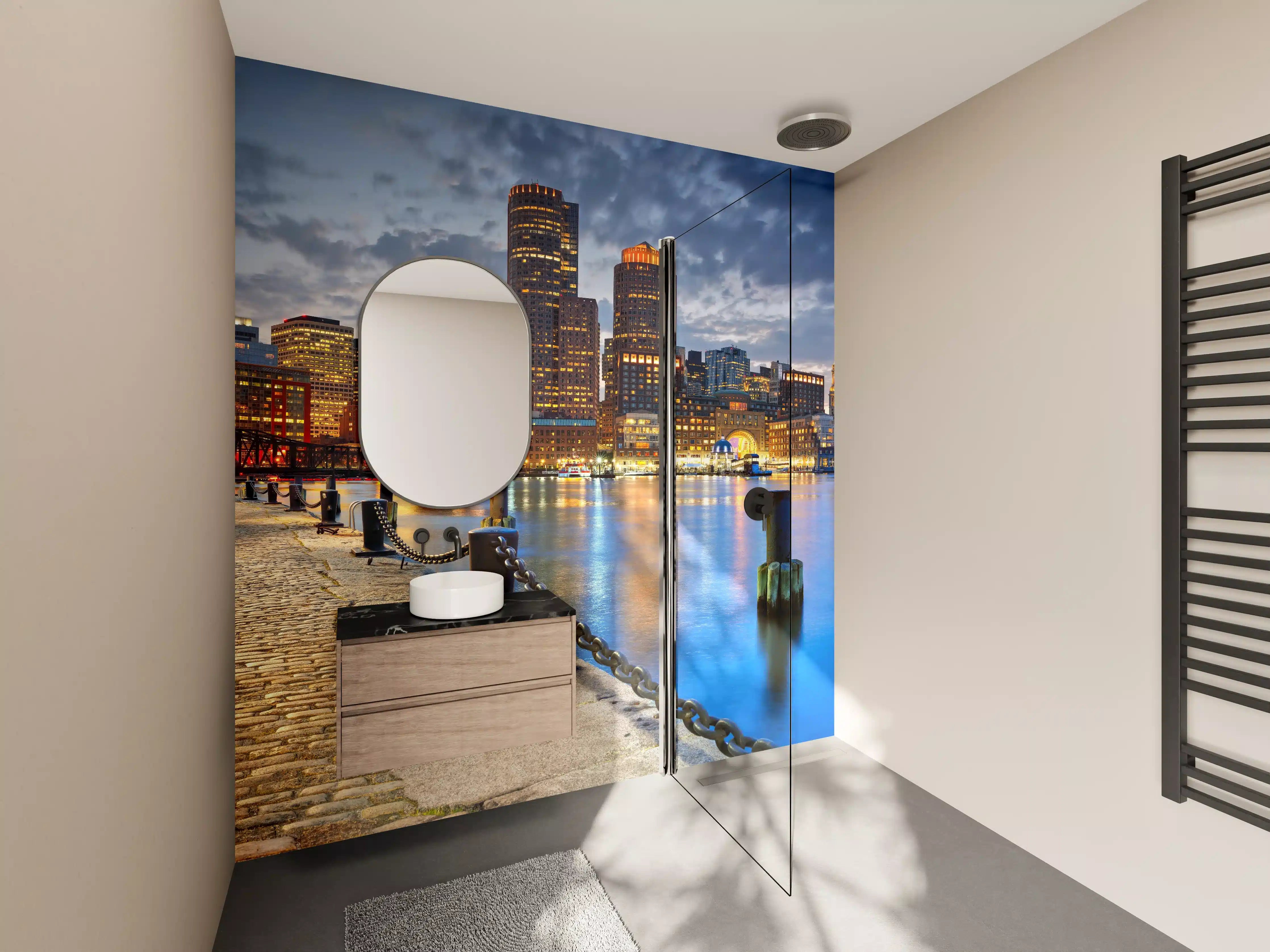 Wandverkleidung Bad - Alte kaputte Betonmauer