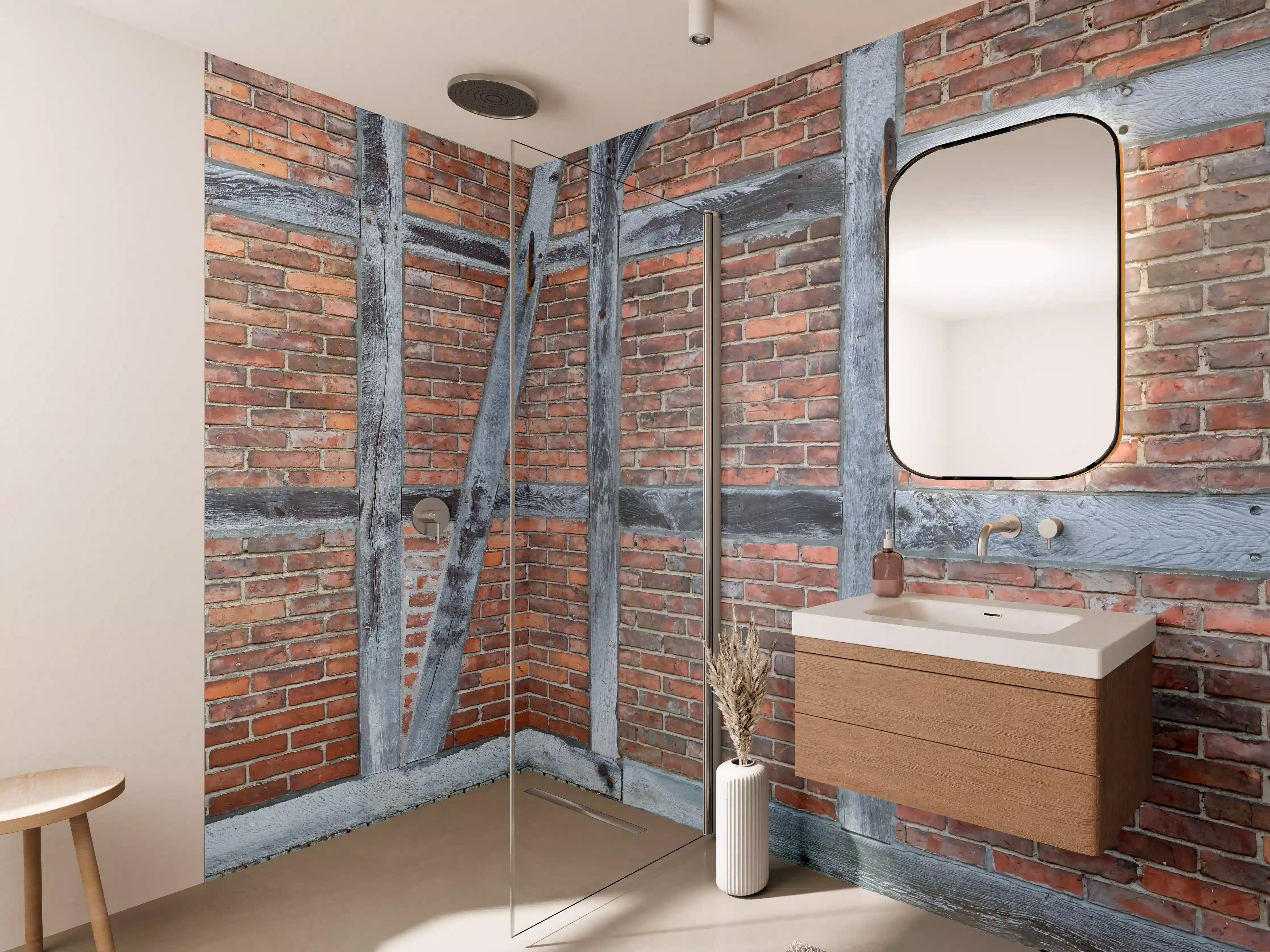 Wandverkleidung Bad - Altmodische Wand aus Niedersachen