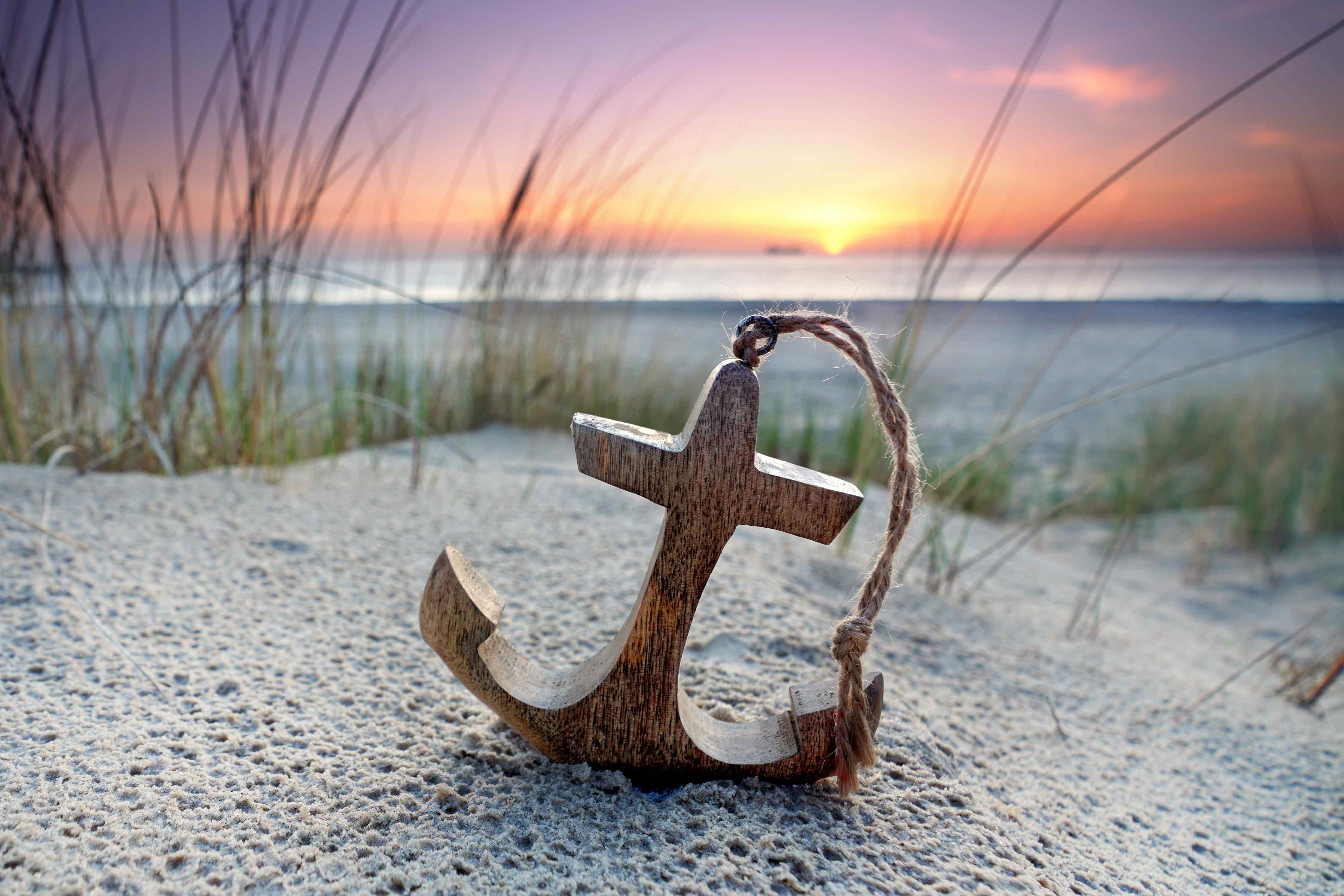 Wandverkleidung Bad-Anker am Strand