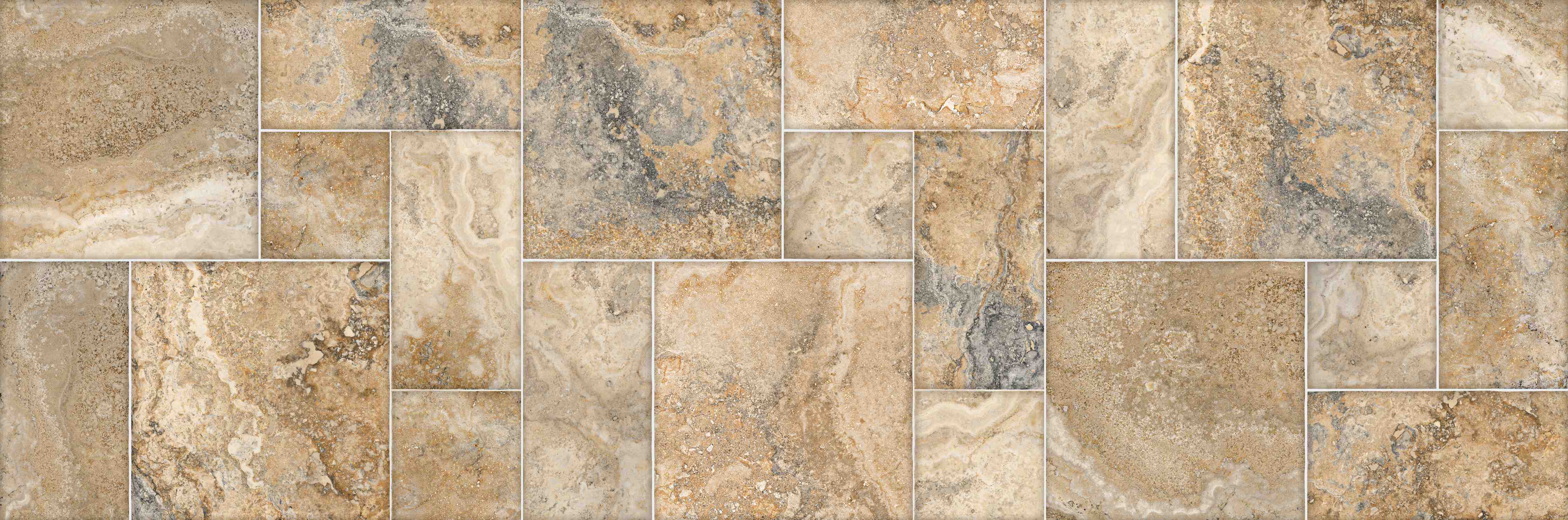 Wandverkleidung Bad-Beige Naturstein Wandtextur