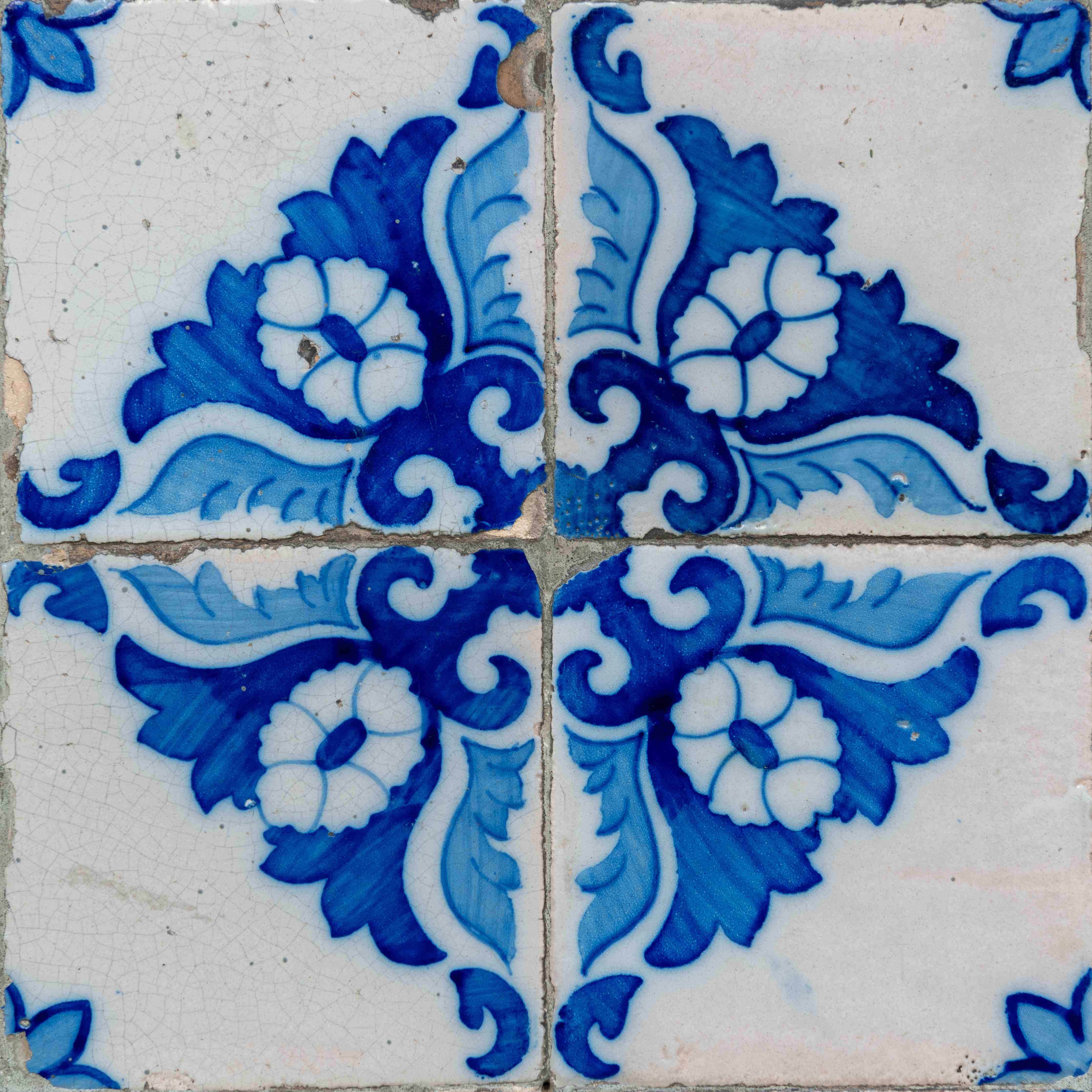 Wandverkleidung Bad-Blau-weiße Fliesendekoration