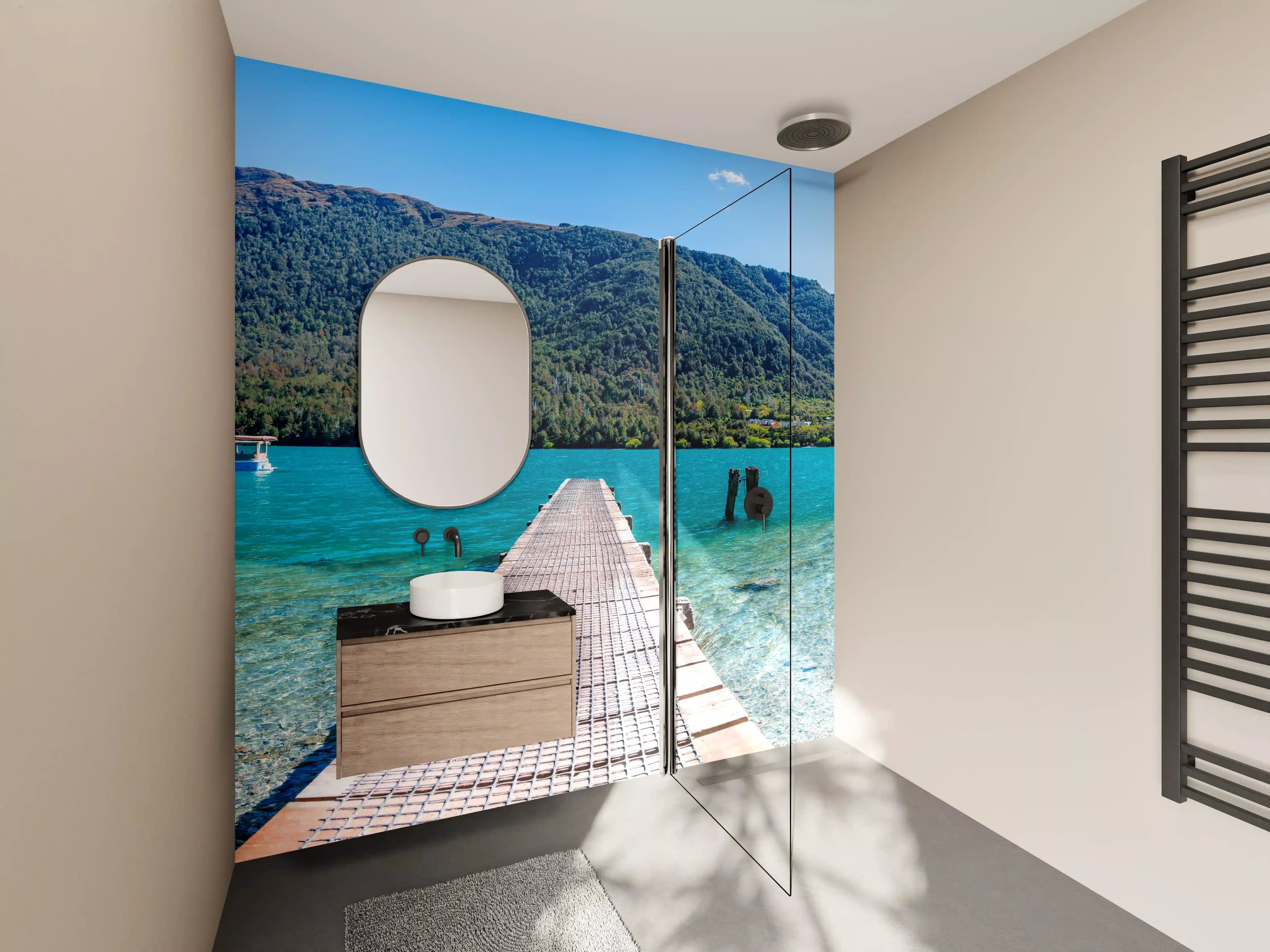 Wandverkleidung Bad - Bob's Cove Bucht in Neuseeland