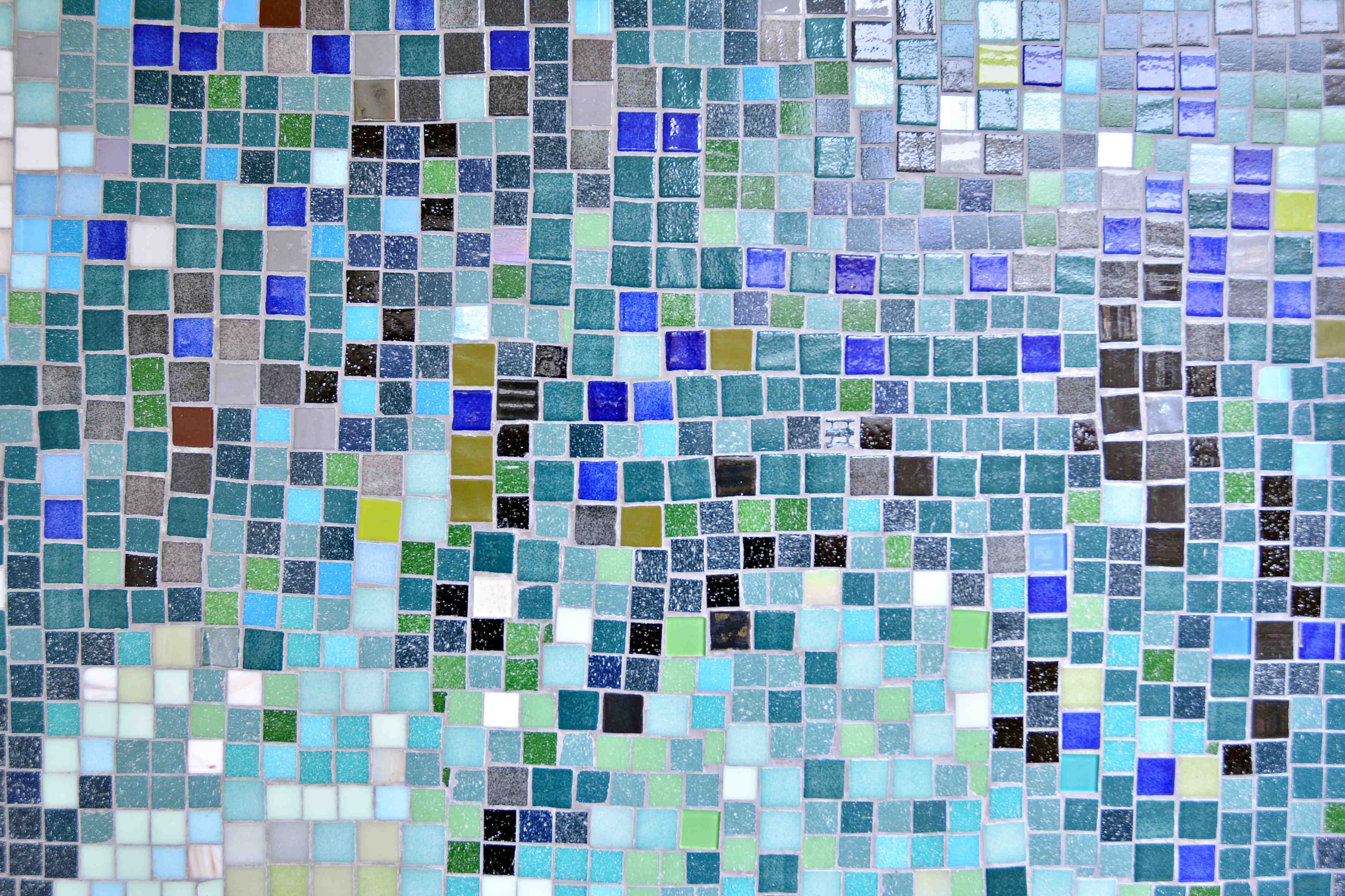 Wandverkleidung Bad-Bunte Mosaikfliesen-Wand